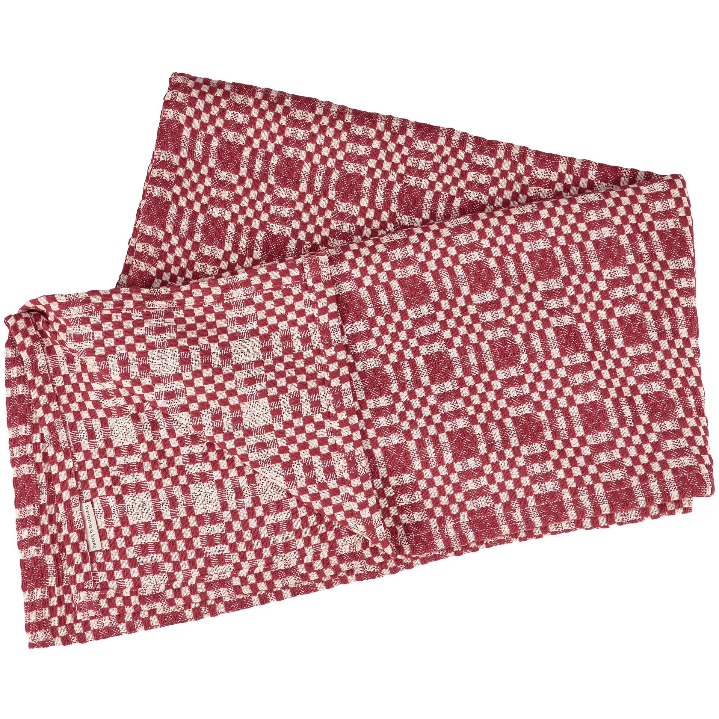 Classic Red Checkered Cotton Tablecloth for Primitive Home Decor 52x52 Inches