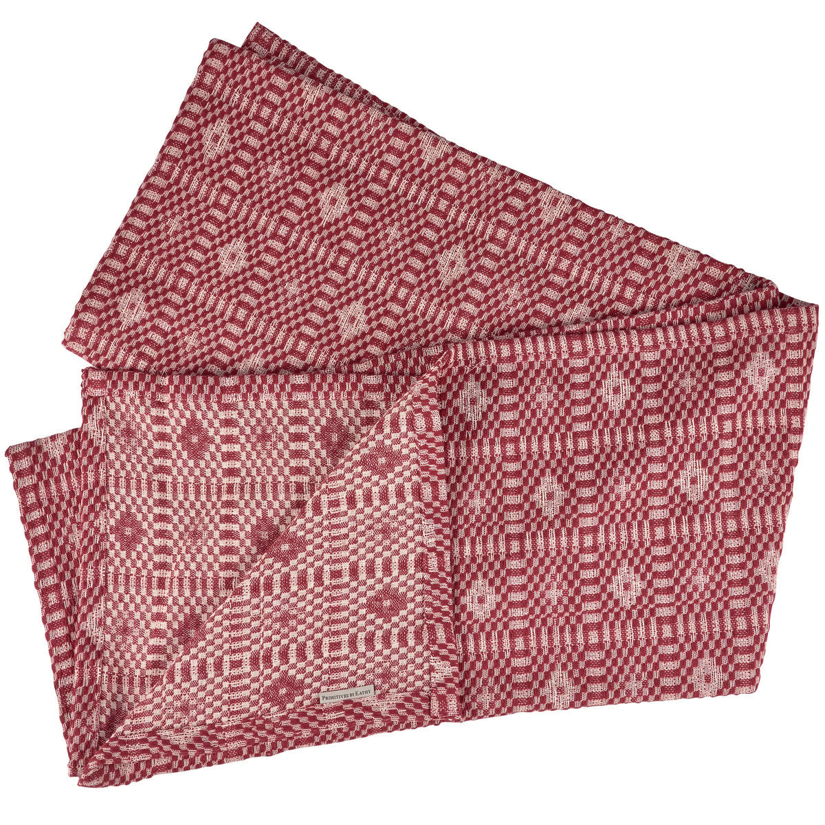 Charming Red Diamond Pattern Cotton Tablecloth for Dining and Home Decor