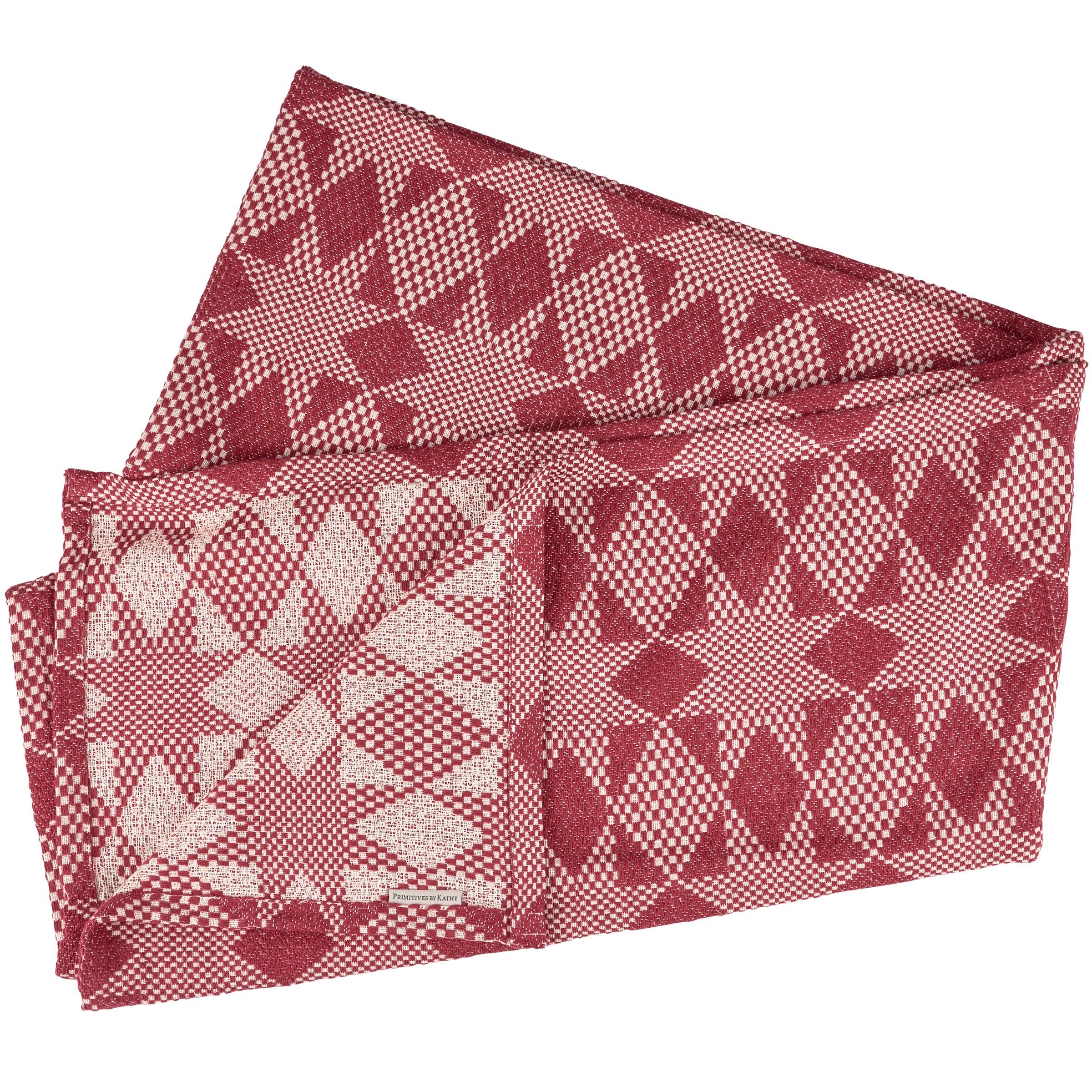 Charming Red Star Cotton Tablecloth - Rustic Farmhouse Dining Decor