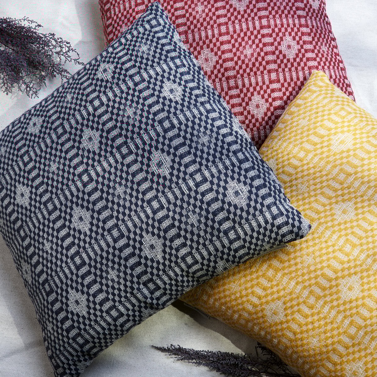 Rustic Gold Diamond Decorative Throw Pillow with Removable Washable Cover