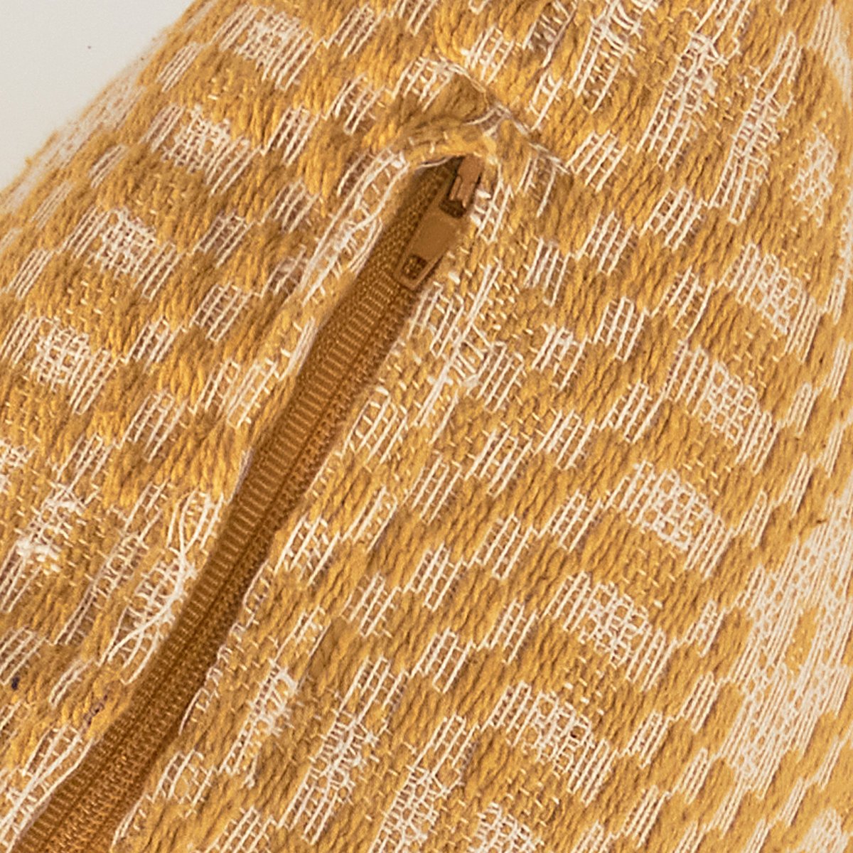 Rustic Gold Diamond Decorative Throw Pillow with Removable Washable Cover