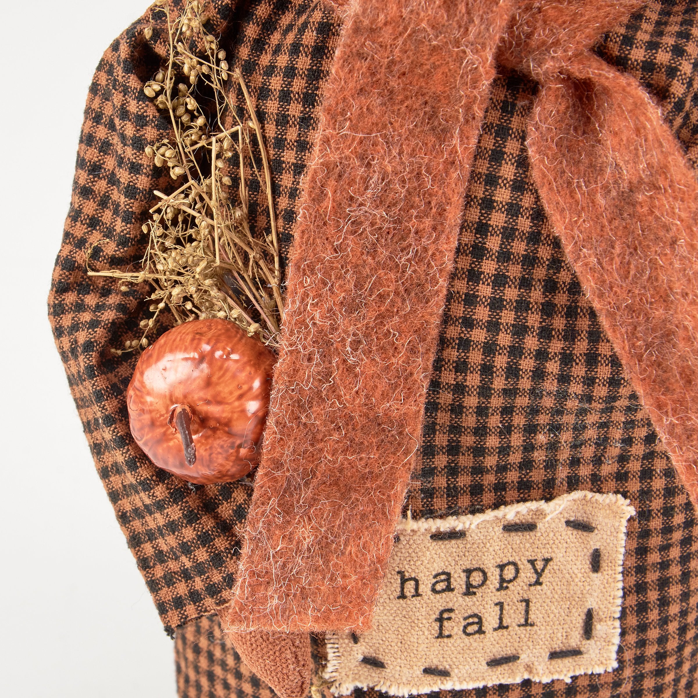 Charming Primitive Harvest Hattie Pumpkin Doll - Adorable Fall & Halloween Decor