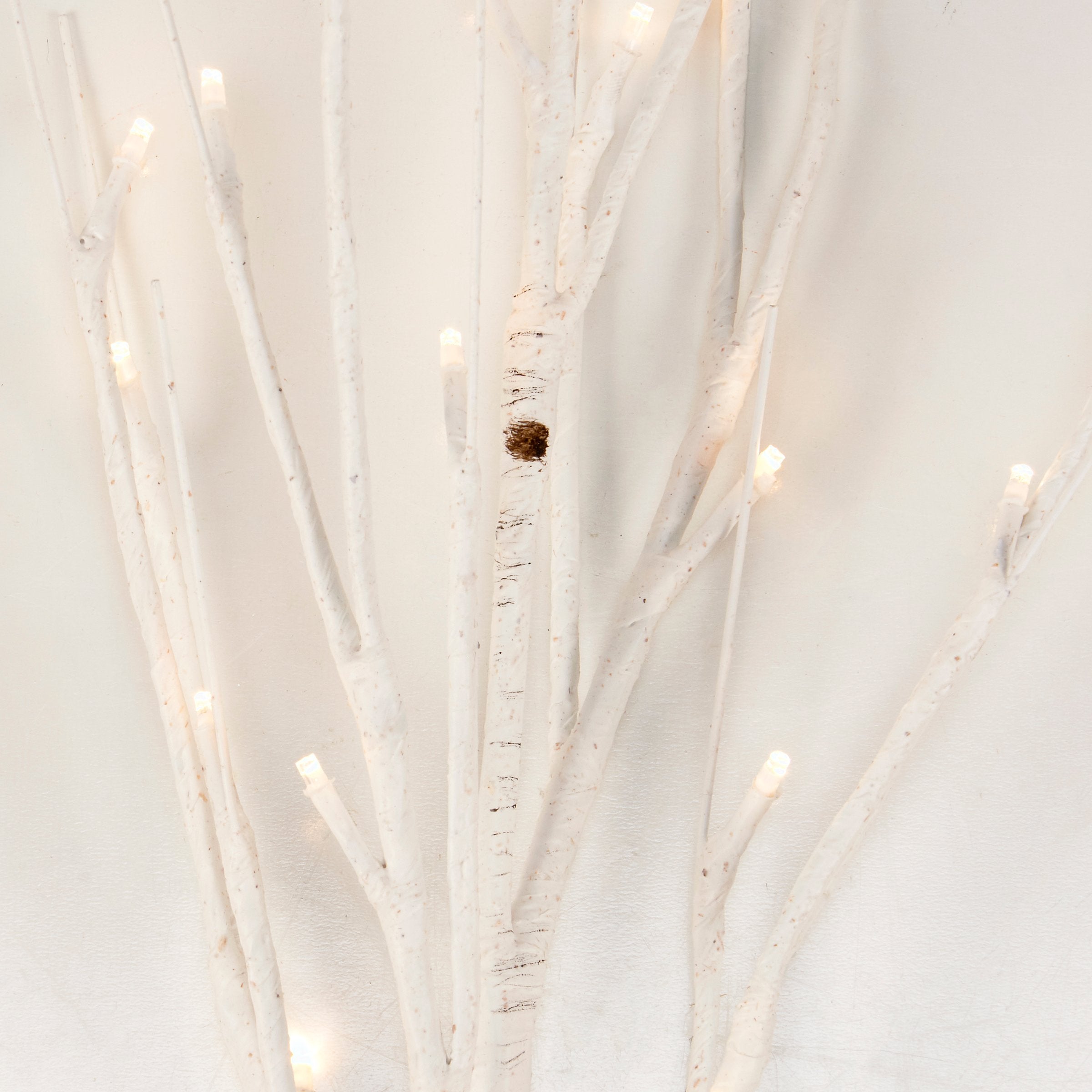 Elegant 30-inch Lighted Birch Twigs with Warm White LEDs and Timer