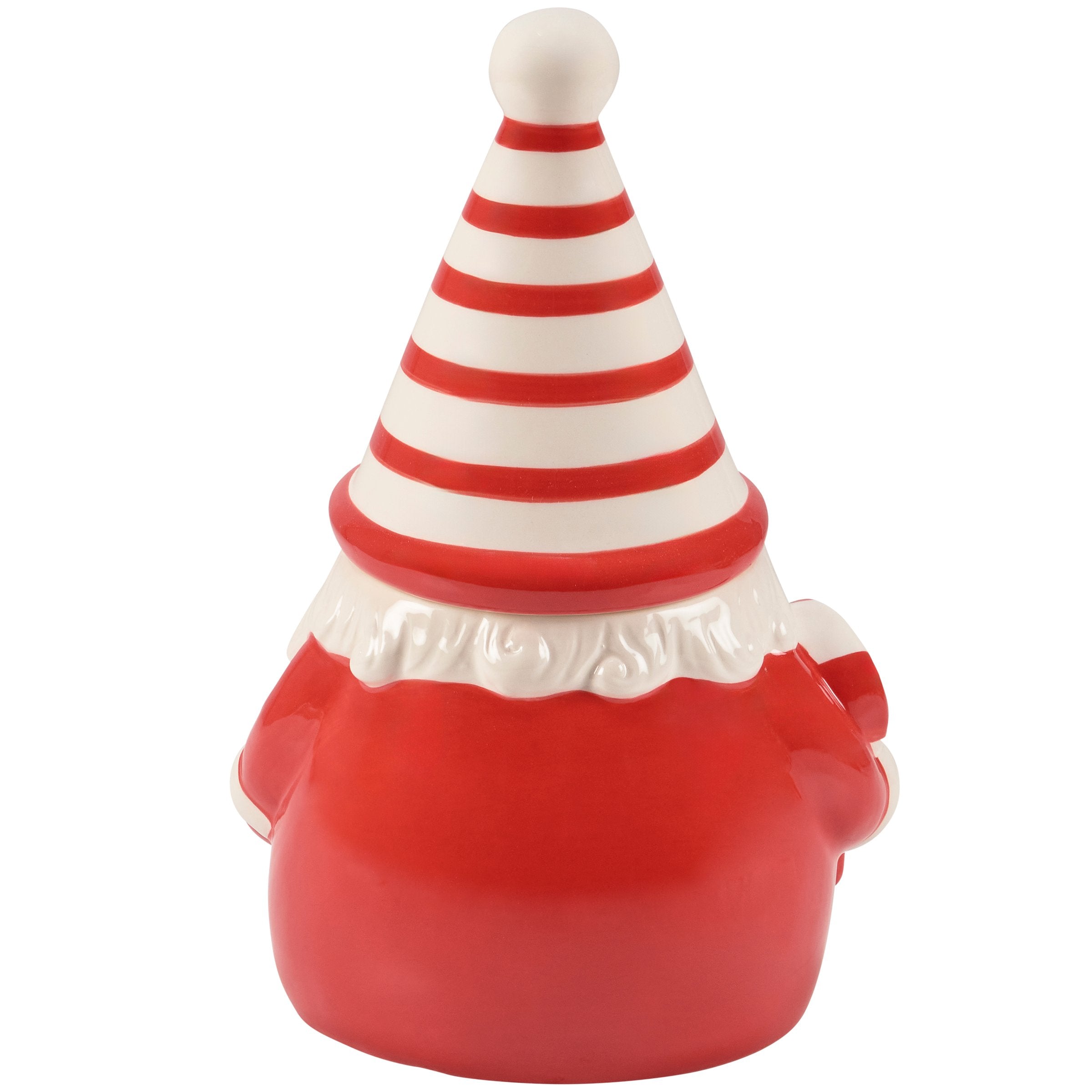 Charming Nordic Santa Ceramic Cookie Jar for Festive Holiday Treats