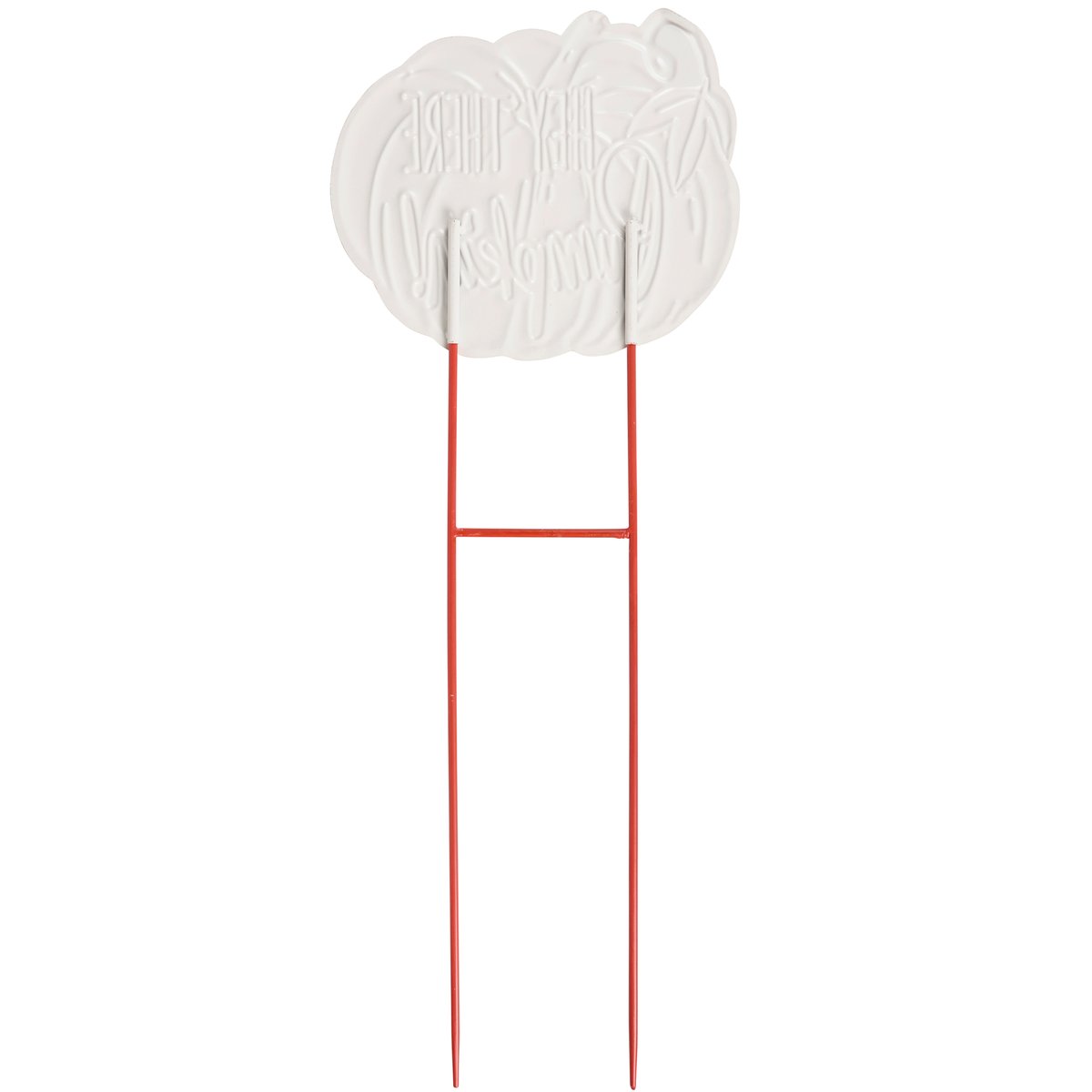 Charming Embossed Hey There Pumpkin Fall Outdoor Garden Yard Stake Decor