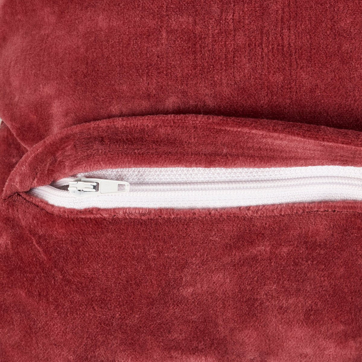 Embroidered Falling Leaves Autumn Red Cotton-Linen Decorative Pillow by Primitives by Kathy