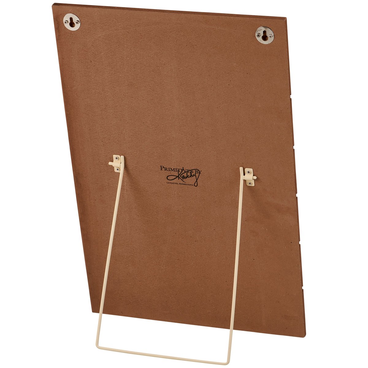 Vintage Wooden Slat Christmas Countdown Calendar with Sliding Wreath Icon