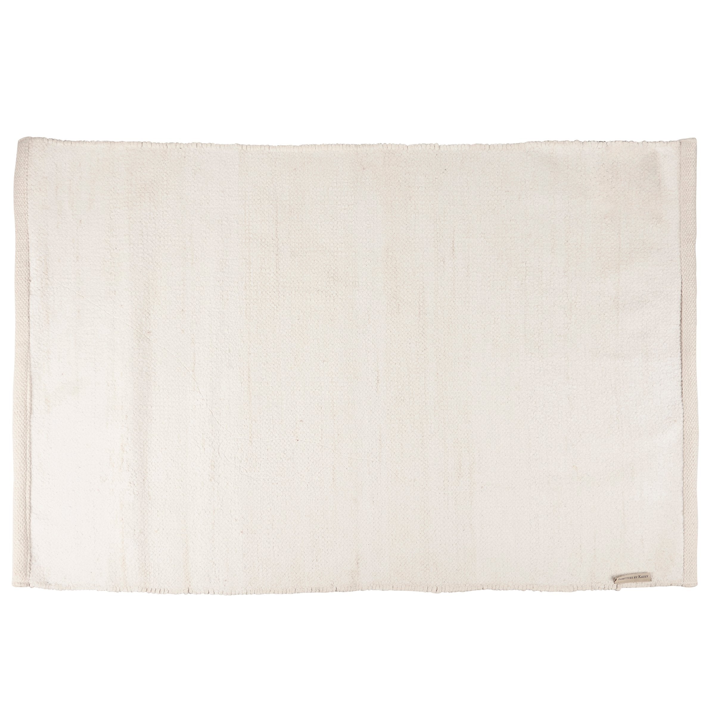 Charming Blush Plaid Cotton Rug – Skid-Resistant Indoor/Outdoor Fall Accent