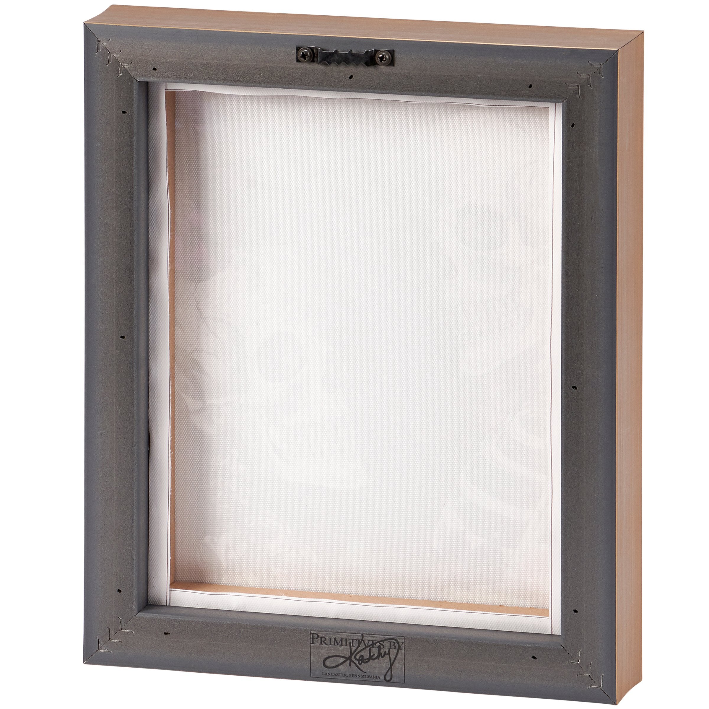 Romantic Skeleton Couple Canvas Wall Art with Floral Frame - Spooky Decor