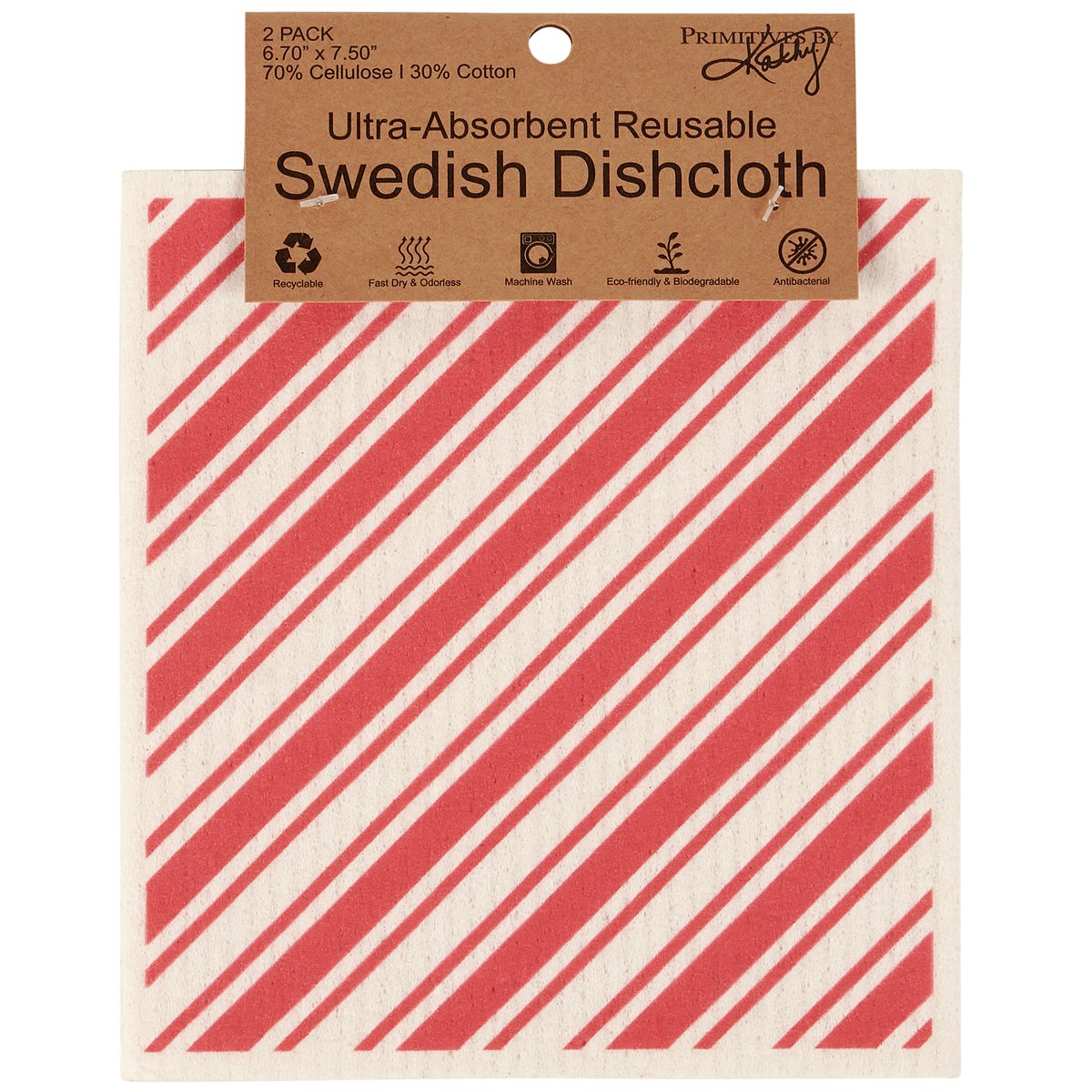 Eco-Friendly Christmas Baking Swedish Dishcloth Set - Reusable Cellulose Cotton Kitchen