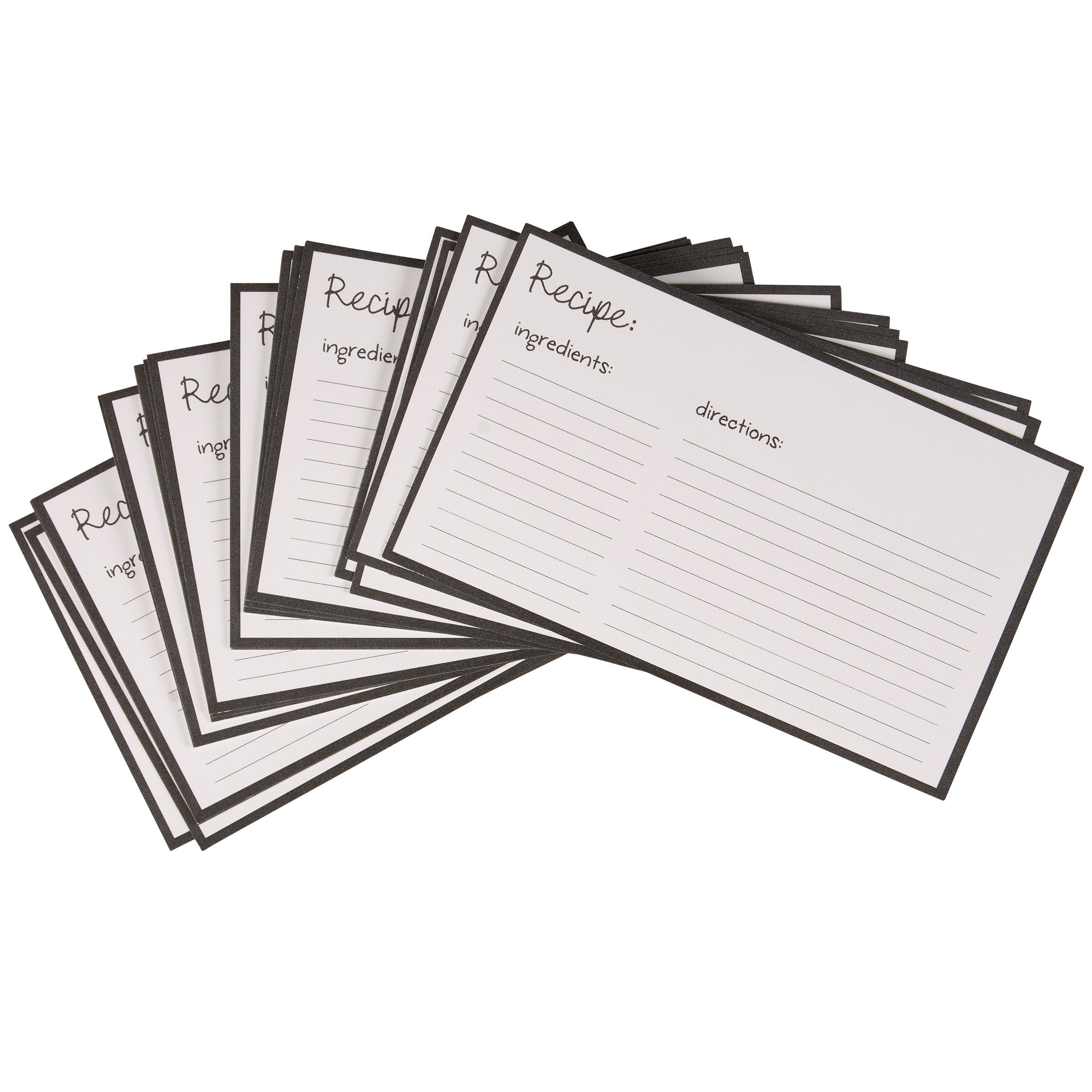 Charming Hand-Lettered Baking Recipe Cards - 30 Pack for Your Favorite Treats