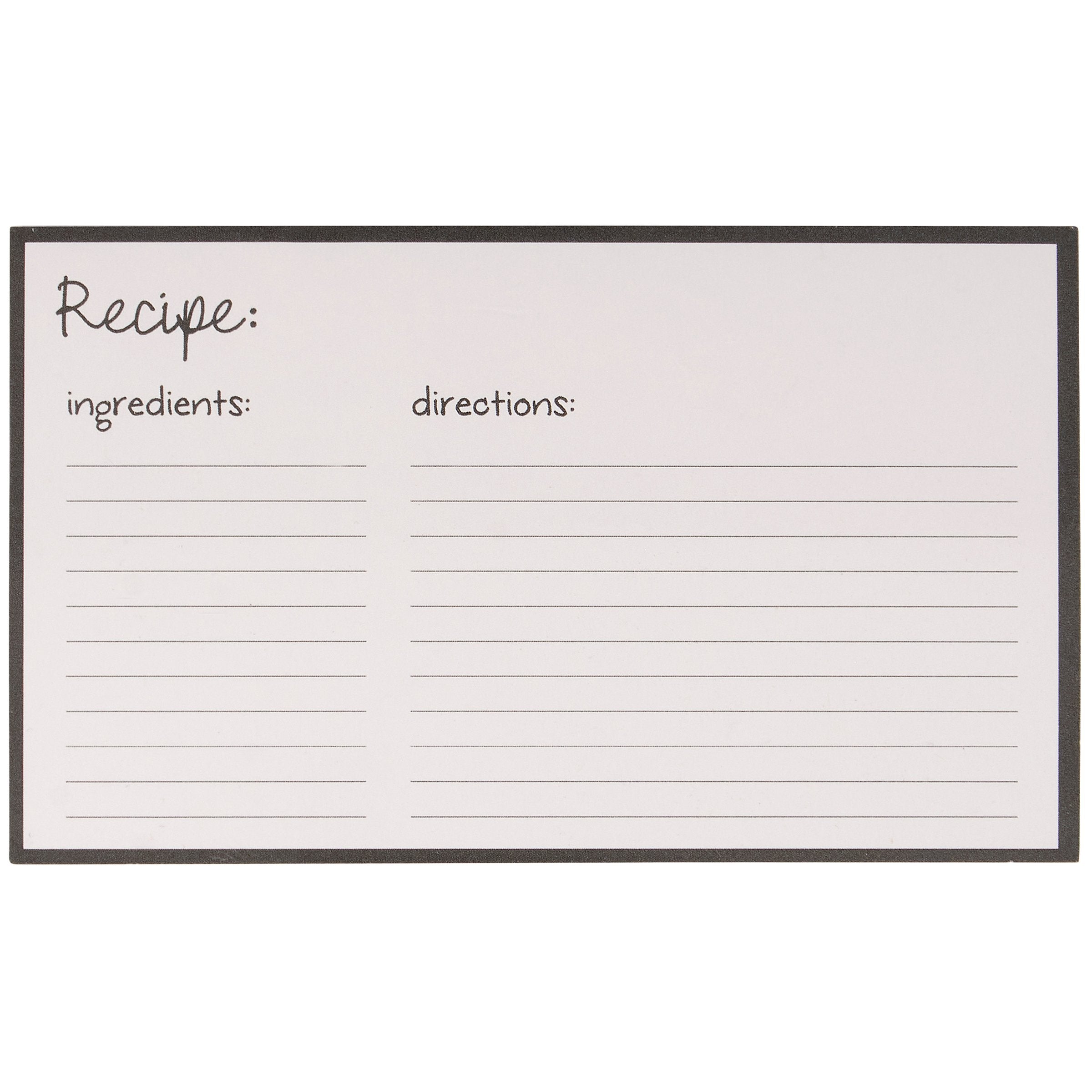 Charming Hand-Lettered Baking Recipe Cards - 30 Pack for Your Favorite Treats