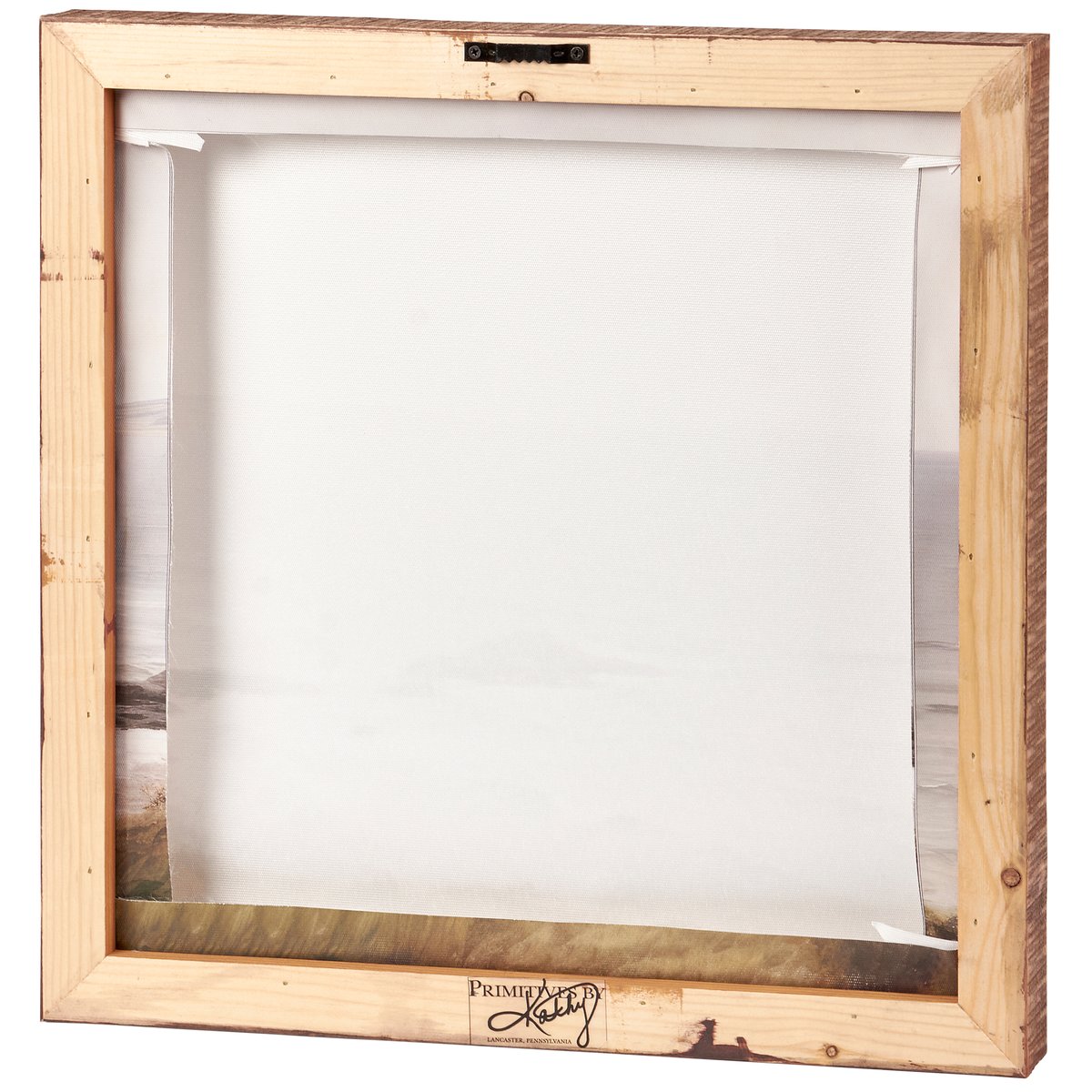 Two-Piece Coastal Shoreline Canvas Art Set with Natural Wood Frames