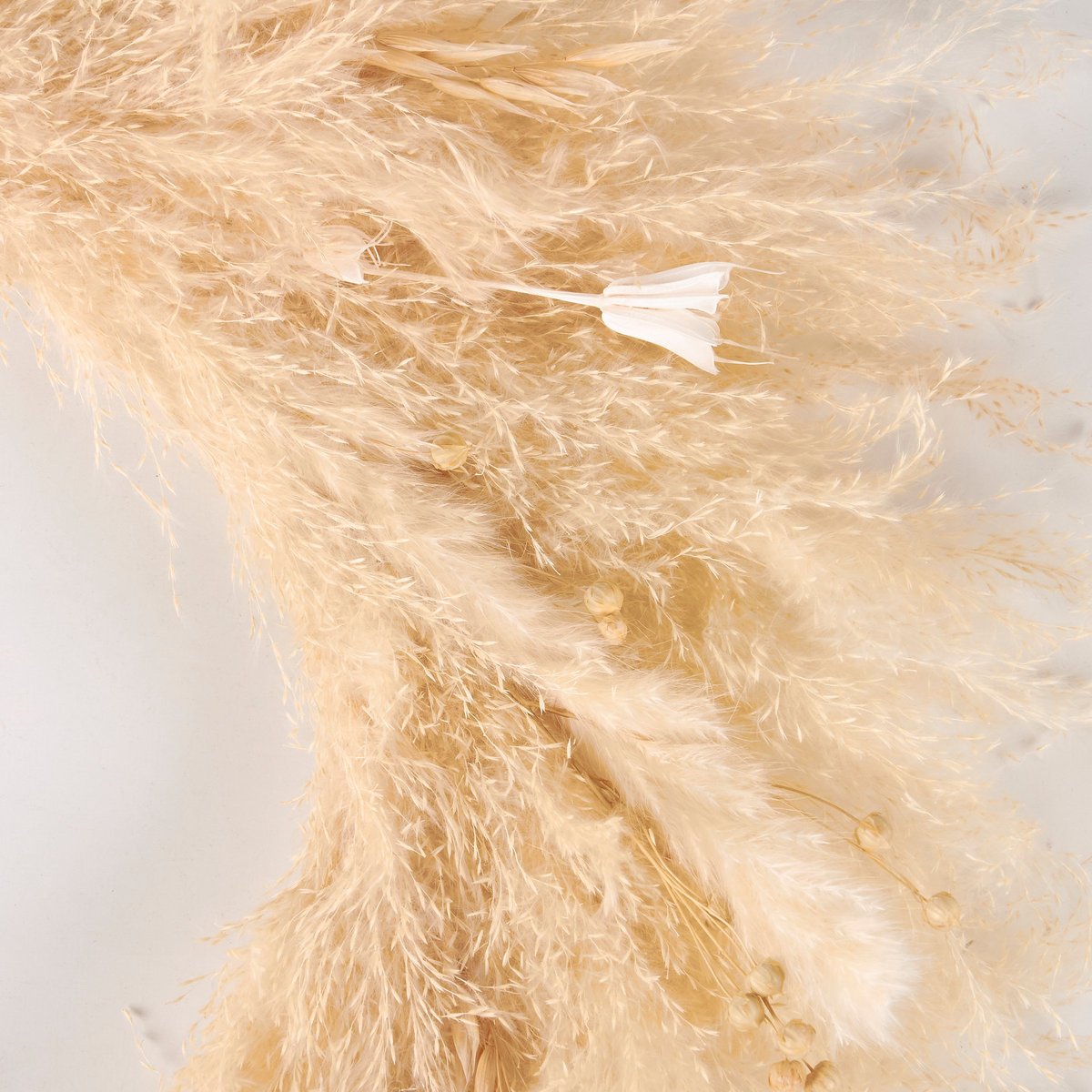 Chic Natural Pampas Grass Wreath: Elegant Fall & Seasonal Home Decor Accent