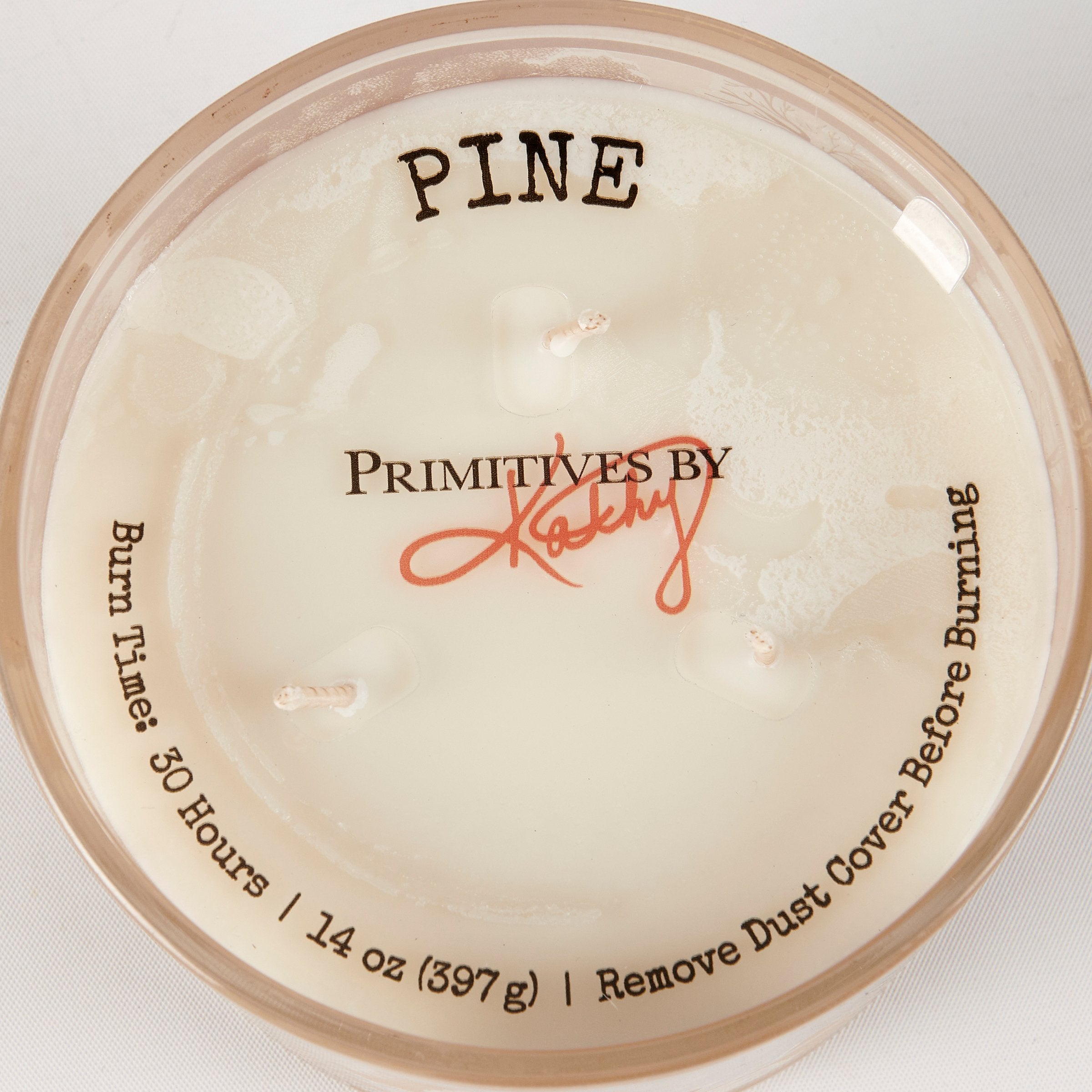 Cabin Toile Pine Scented Soy Wax Candle - Woodland Animals Frosted Glass