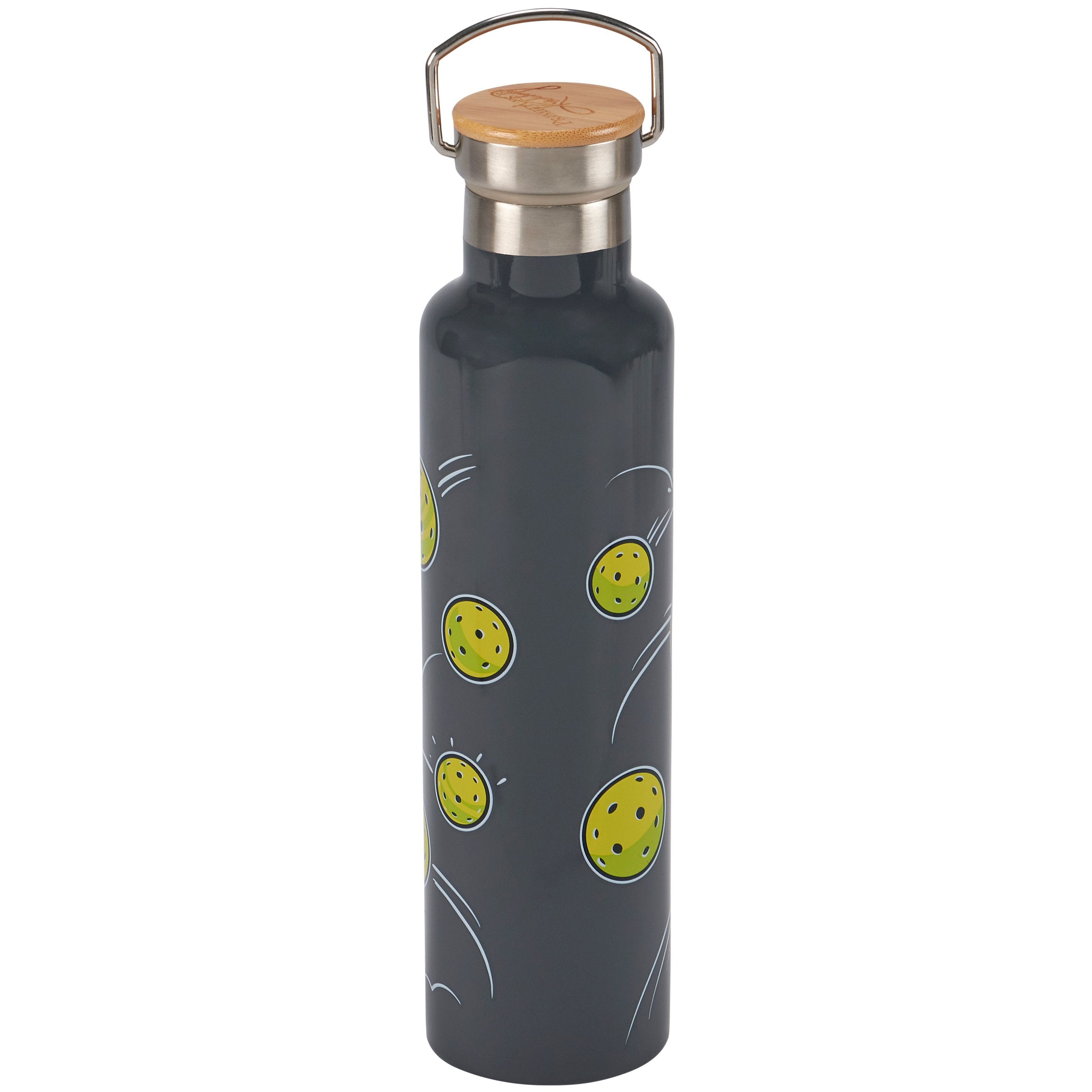 Premium Insulated Pickleball Water Bottle - Stainless Steel Double-Walled 25oz