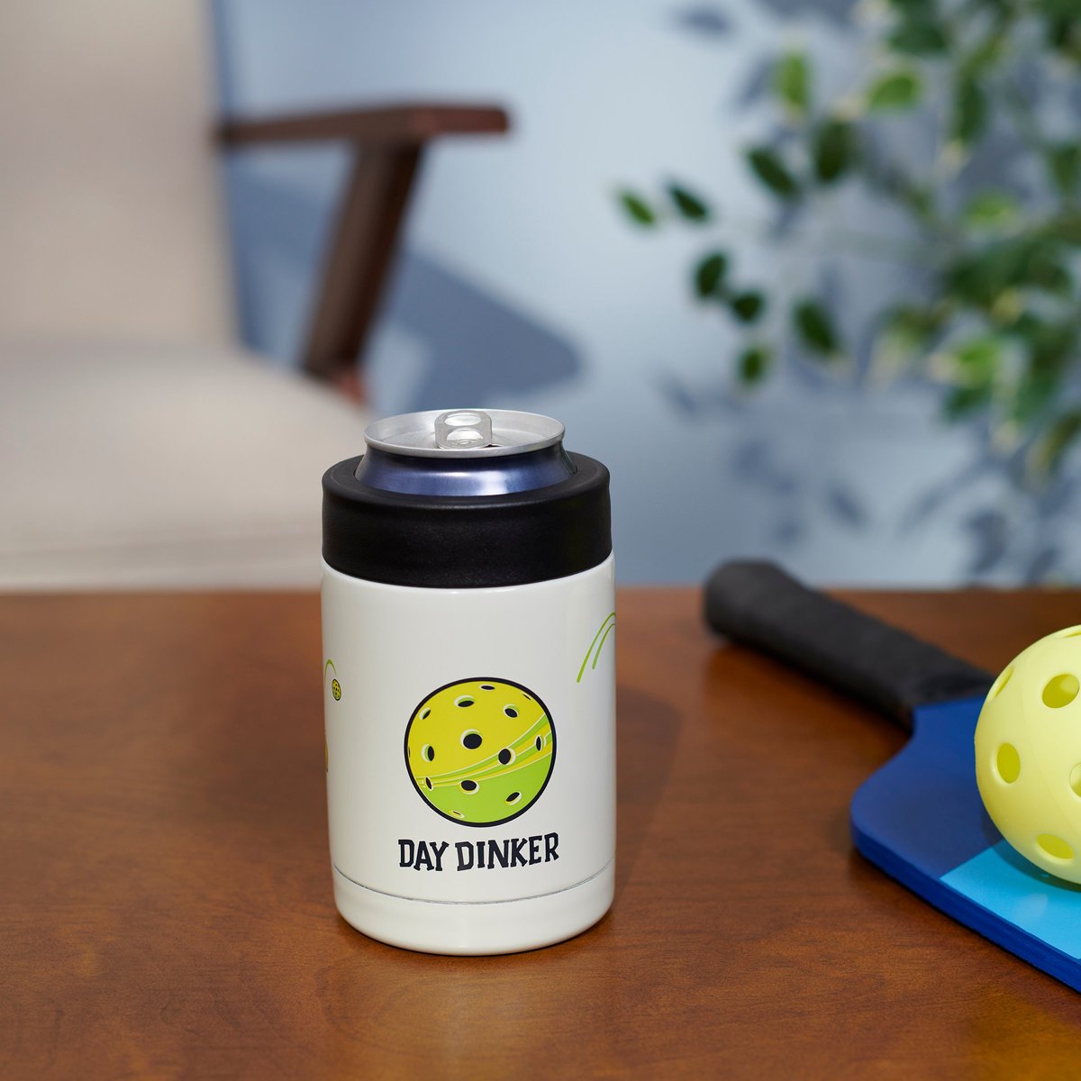 Insulated Pickleball Day Dinker Can Cooler for Cold 12oz Drinks