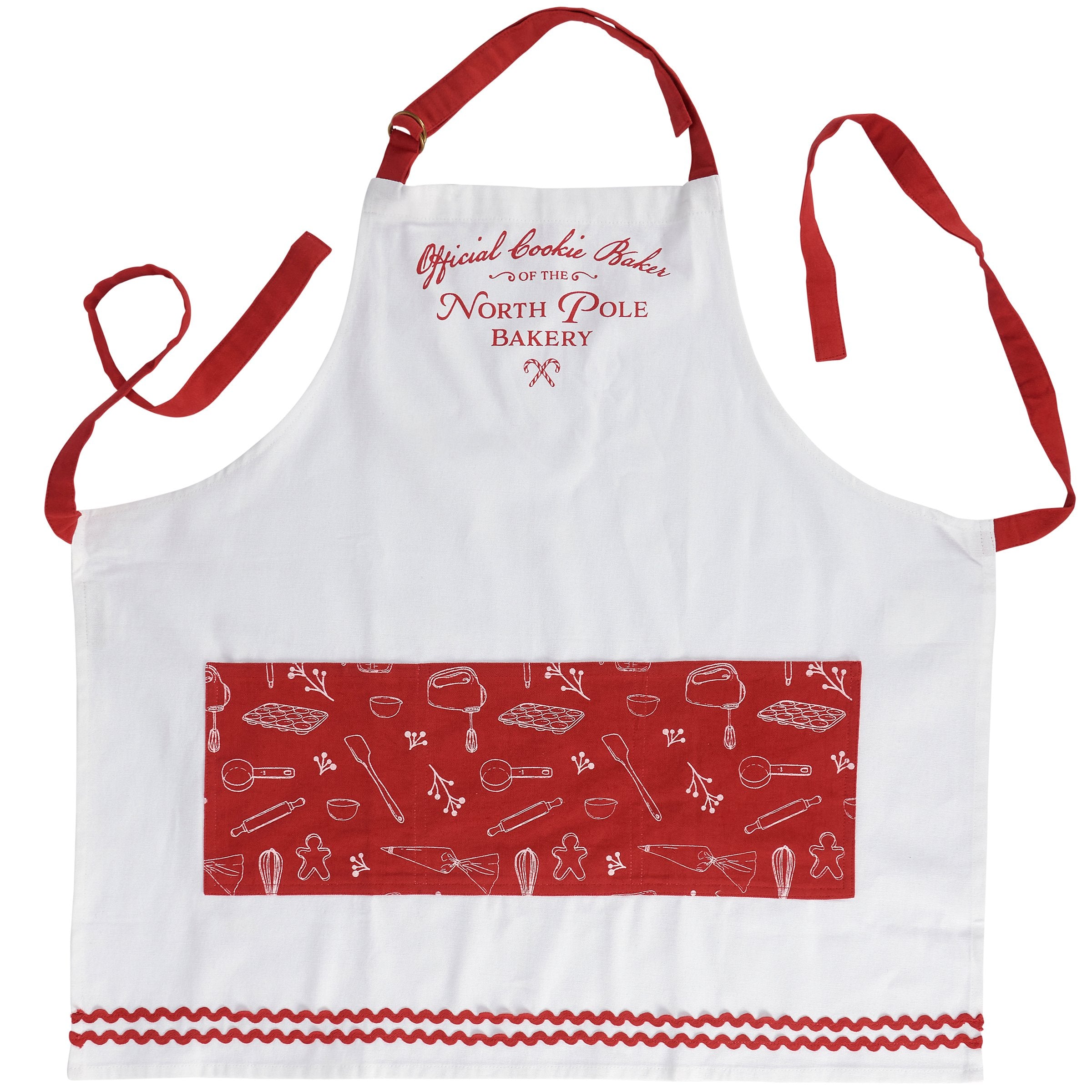 Festive North Pole Bakery Family Apron Set - Adult & Child Christmas Baking