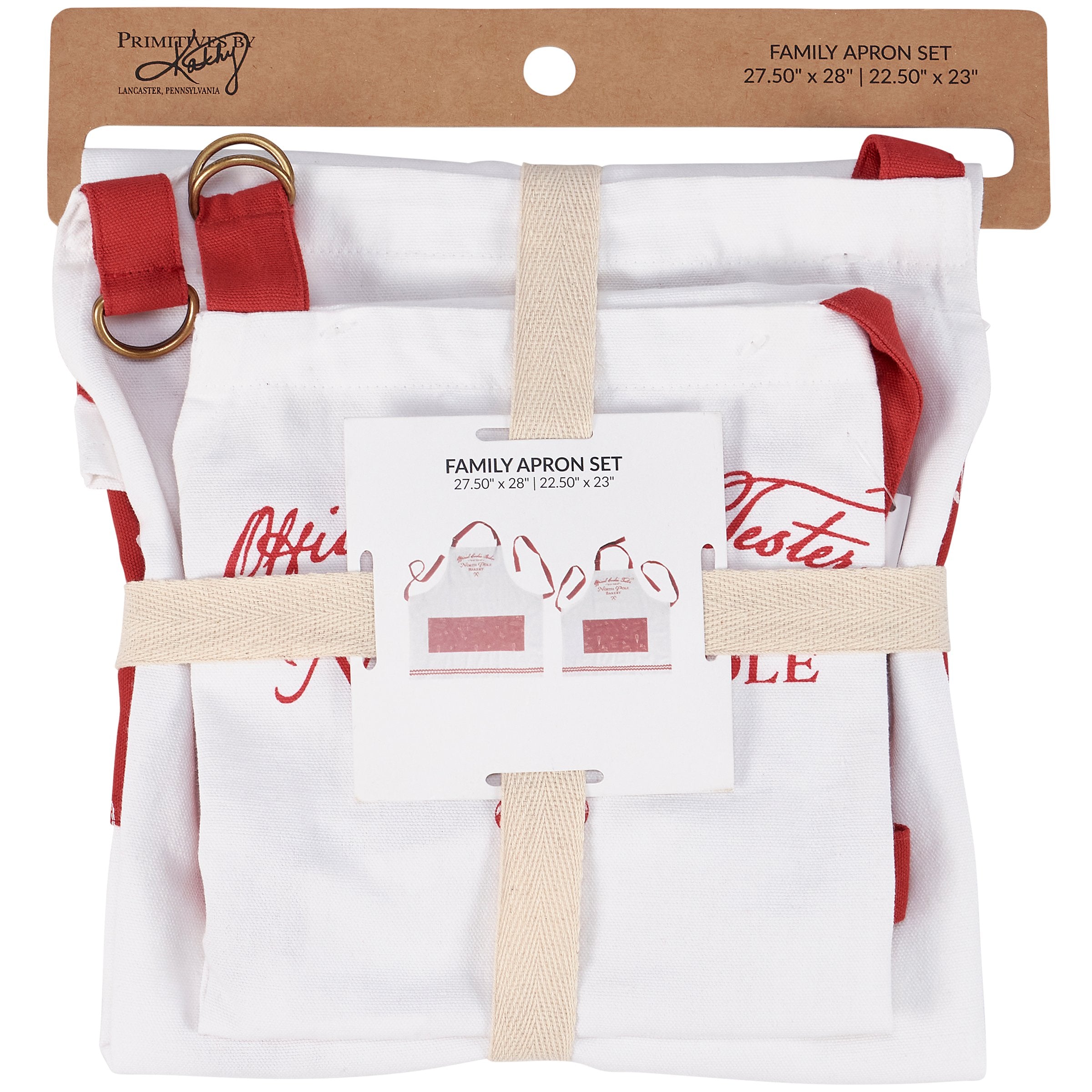 Festive North Pole Bakery Family Apron Set - Adult & Child Christmas Baking