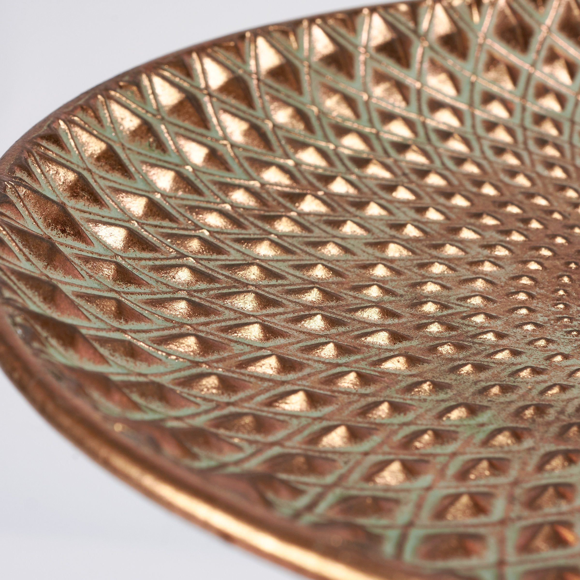 Rustic Farmhouse Style Two Tier Gold Metal Serving & Decor Tray