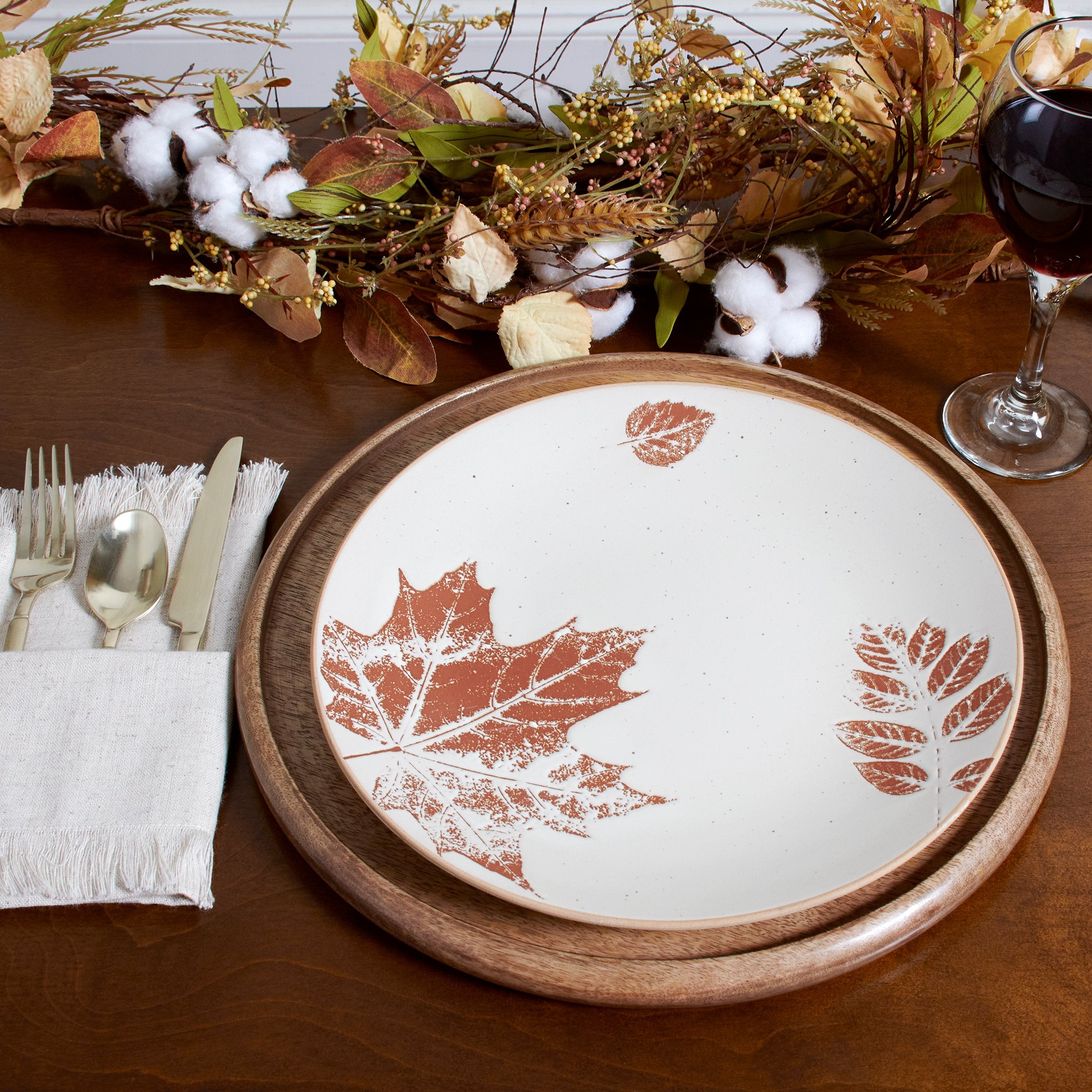 Durable Natural Mango Wood Charger Plate for Stylish Table Settings & Decor