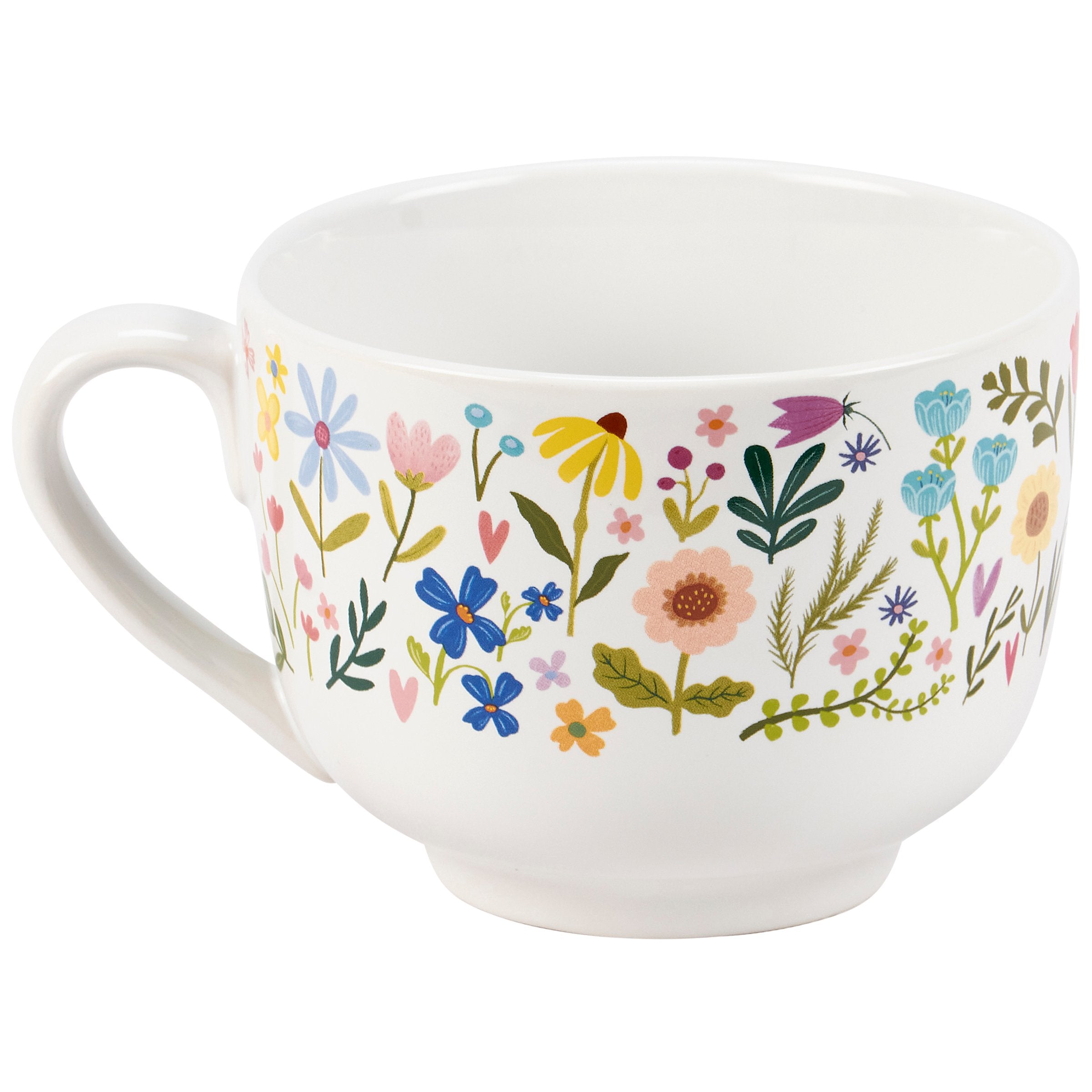 Mom-azing Floral Stoneware Coffee Mug - 20 oz Mother's Day Gift