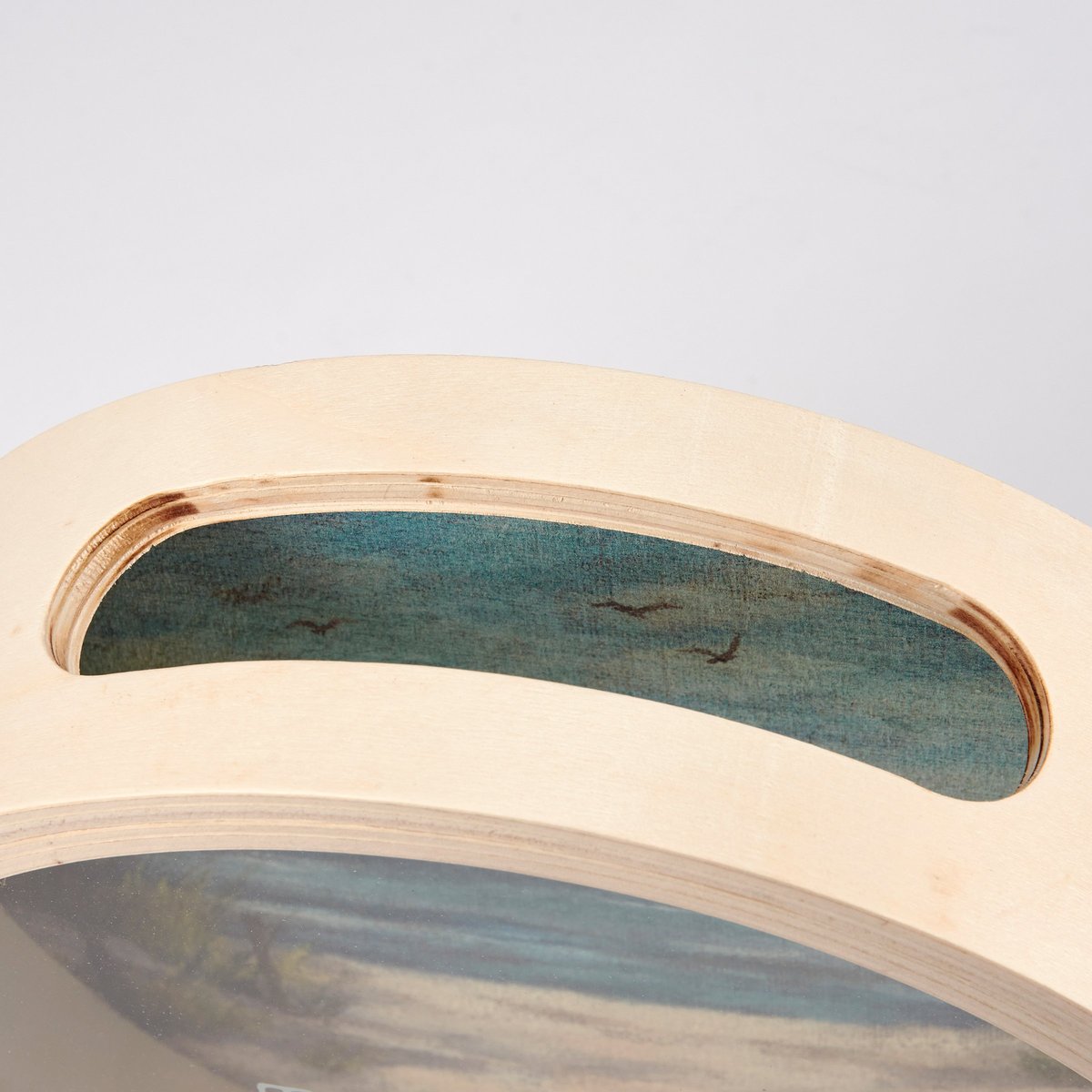 Coastal Charm 'Where I Belong' Shell Holder - Decorative Wood & Glass Display