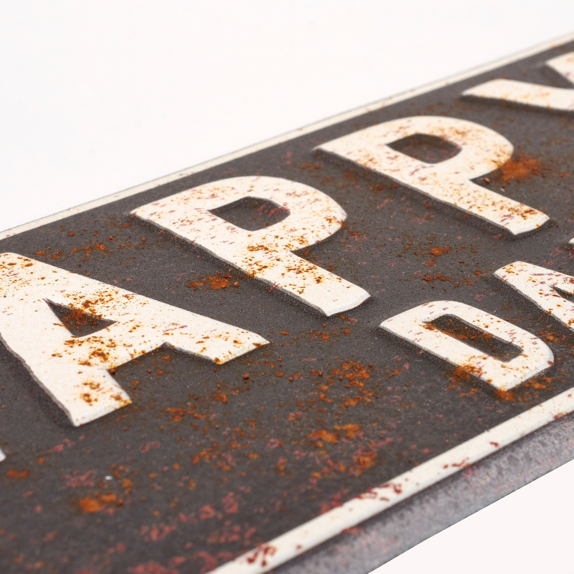 Rustic Metal Happy Hour Daily Wall Decor Sign for Beach Home Bar