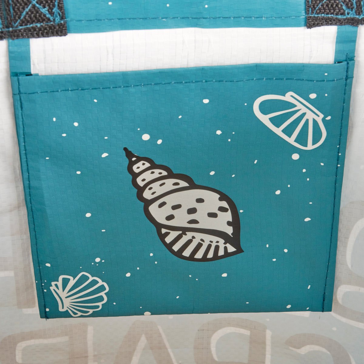 Fun Beach Crap Market Tote - Eco-Friendly Post-Consumer Material, Folds Flat