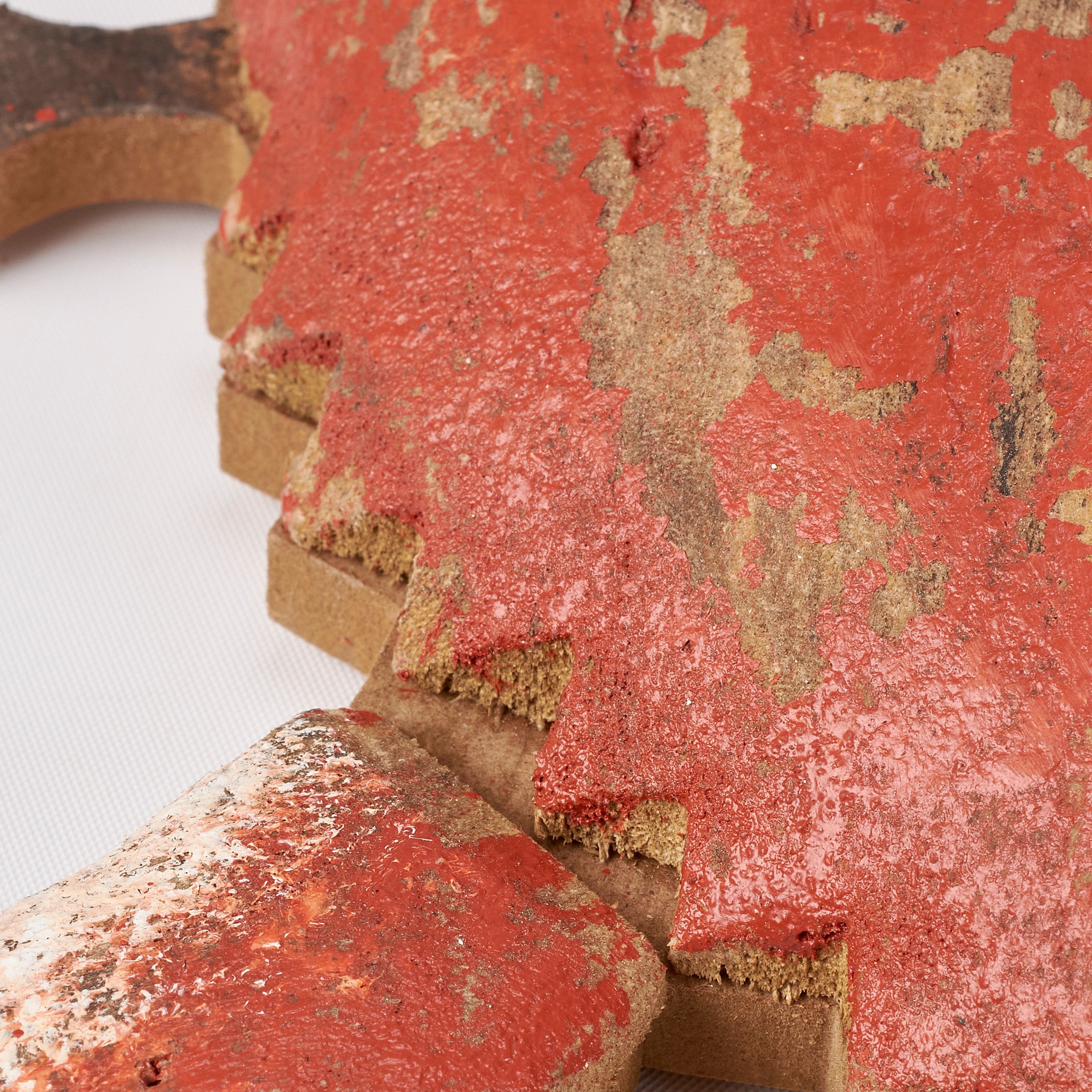 Rustic Distressed Red Crab Beach Wall Decor Ocean Theme Wooden Accent