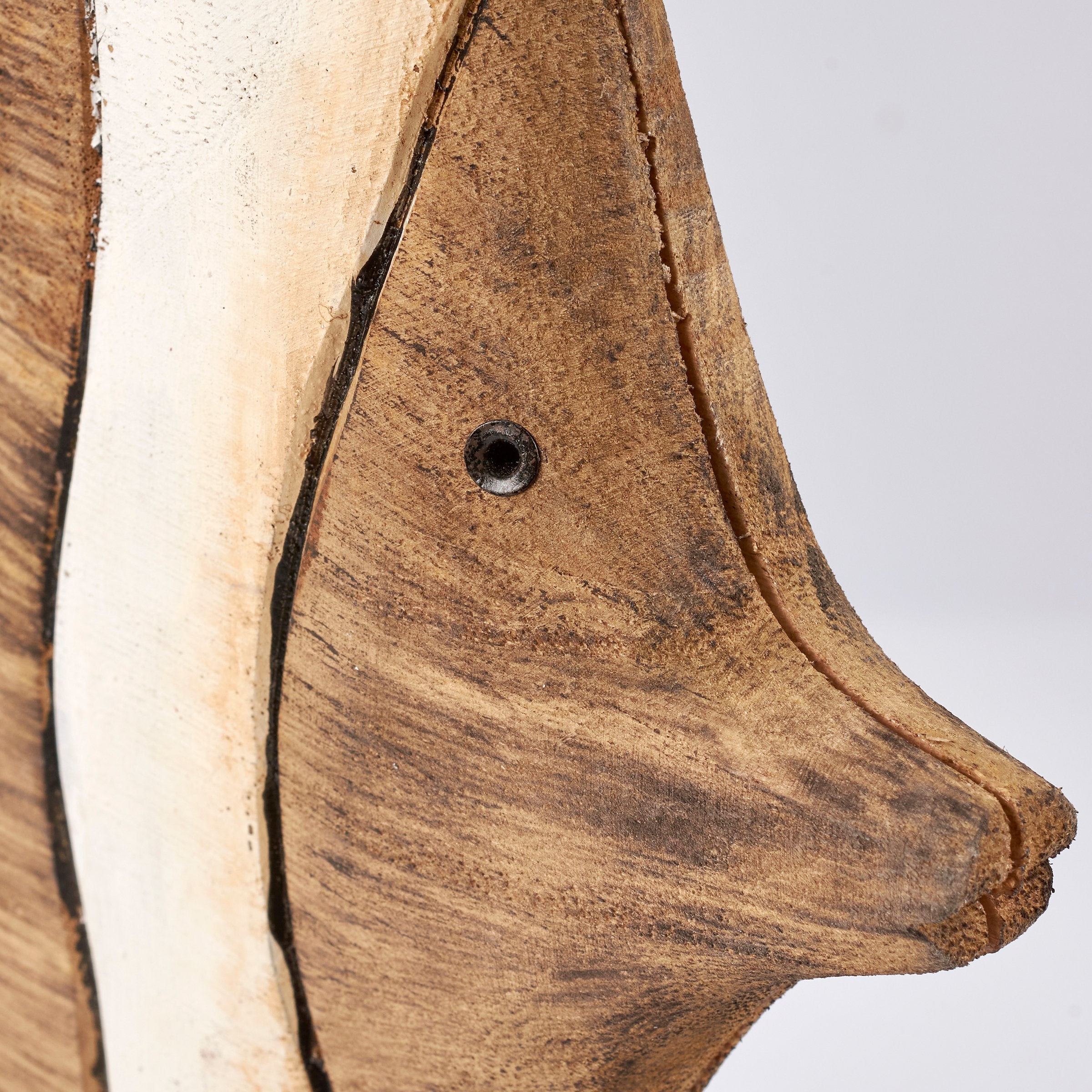 Charming Wooden Angelfish Sitter - Coastal Beach Decor Accent Figurine