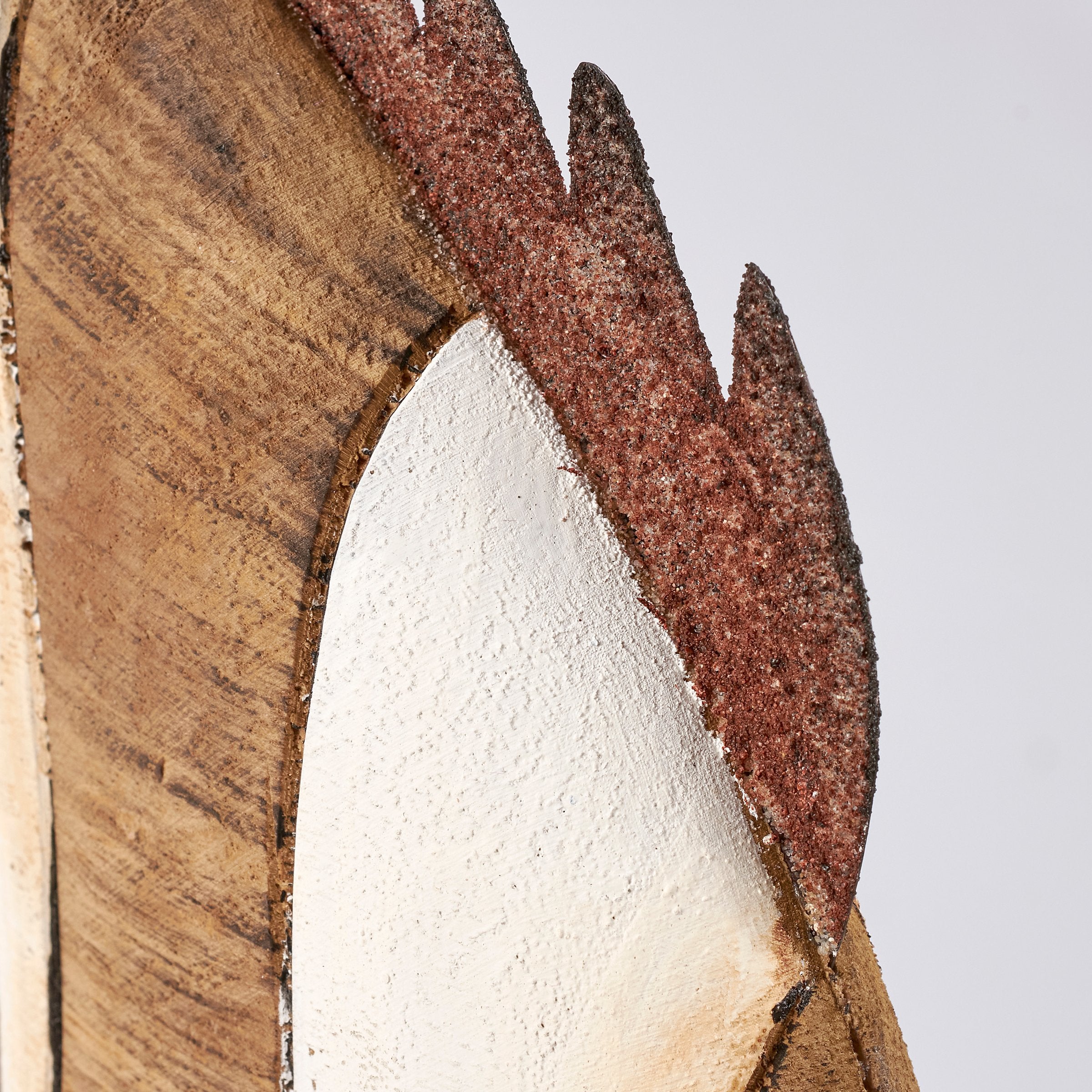 Charming Wooden Angelfish Sitter - Coastal Beach Decor Accent Figurine