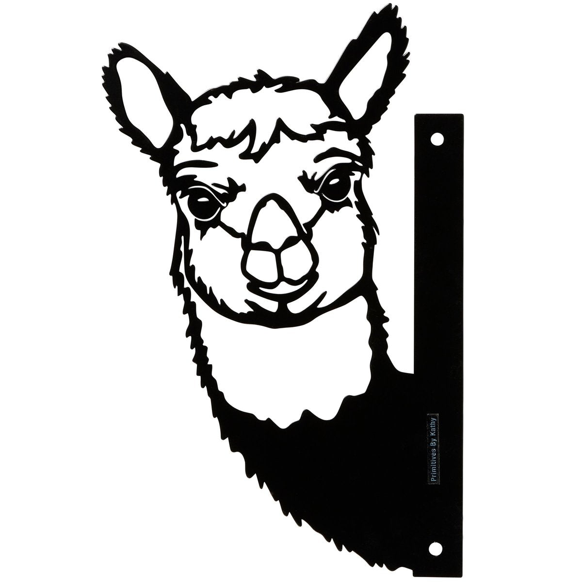 Charming Peeking Alpaca Metal Outdoor Garden Art Decor Homestead Collection