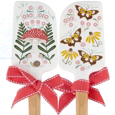 Charming Folk Art Mushroom Butterfly Wildflower Eco-Friendly Daily Tote Bag