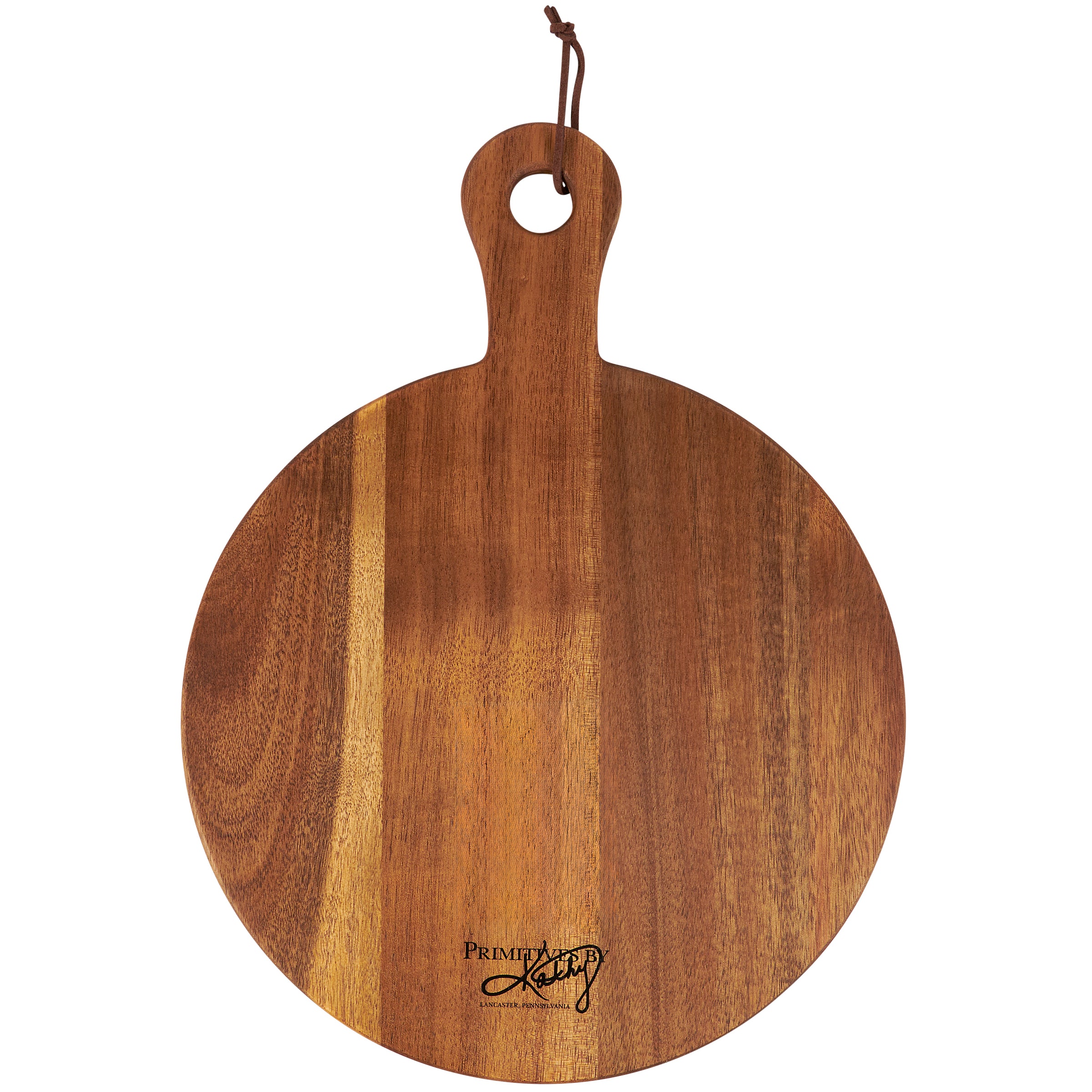 Charming Acacia Wood Mom's Kitchen Cutting Board with Hand-Burned Sentiment