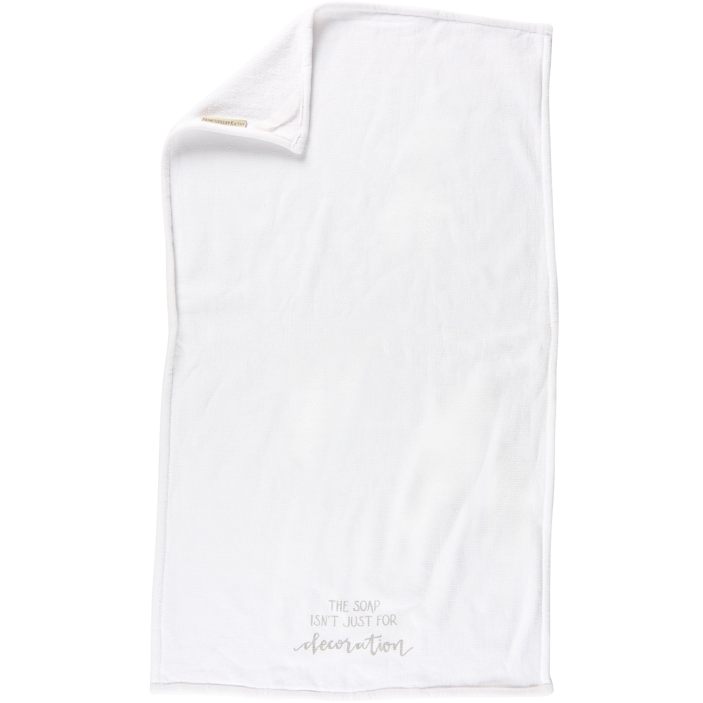 Absorbent Cotton Terrycloth Sassy Bathroom Hand Towel with Humorous Message