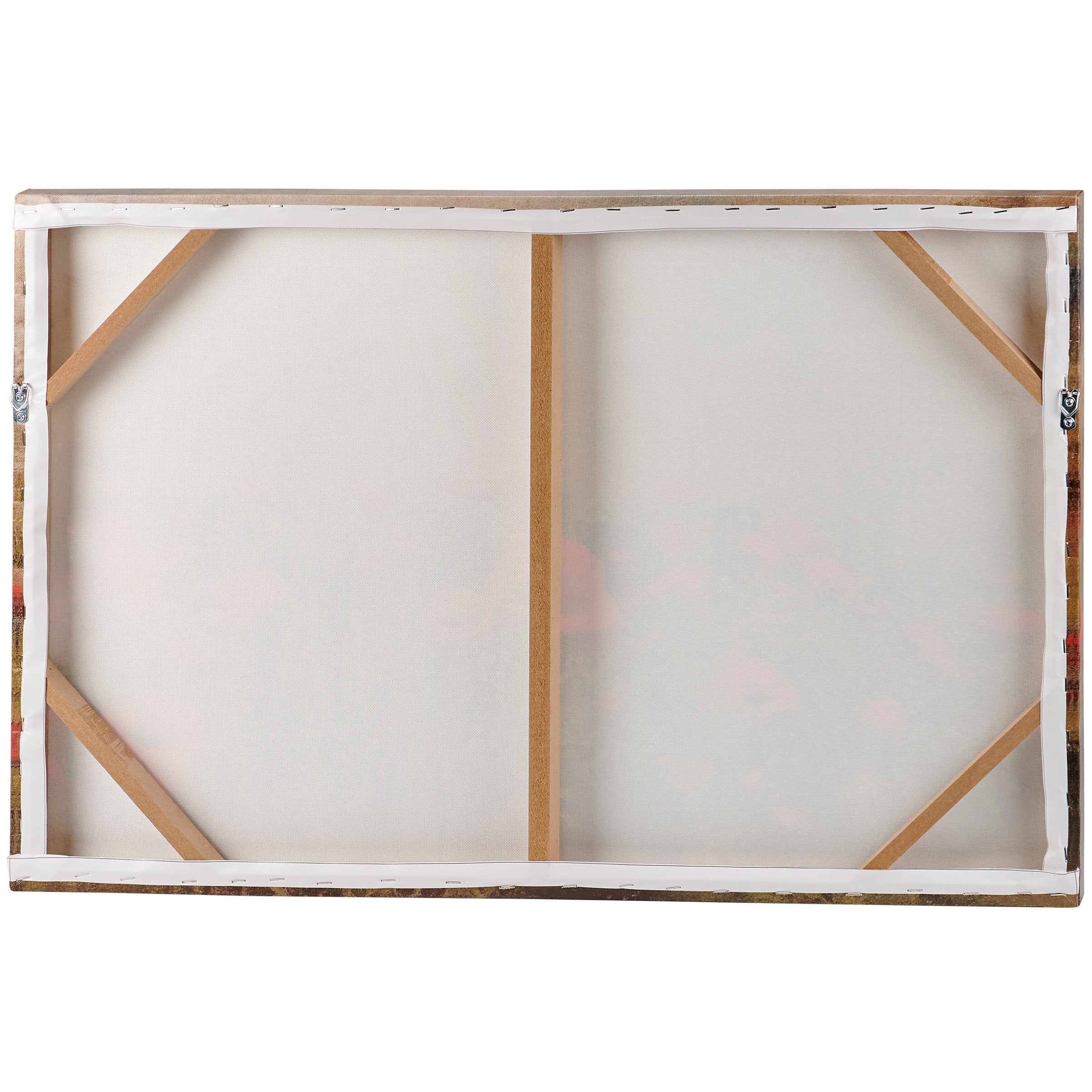 Vibrant Poppy Field Canvas Wall Art: Rustic Floral Home Accent Decor