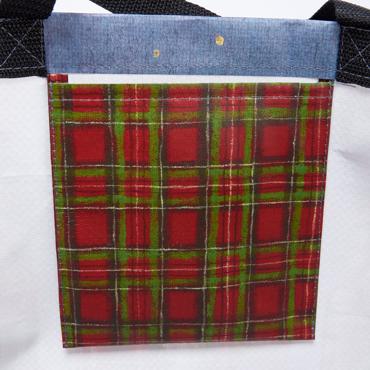 Charming Christmas Nutcracker Double-Sided Reusable Shopping Tote with Plaid Accents