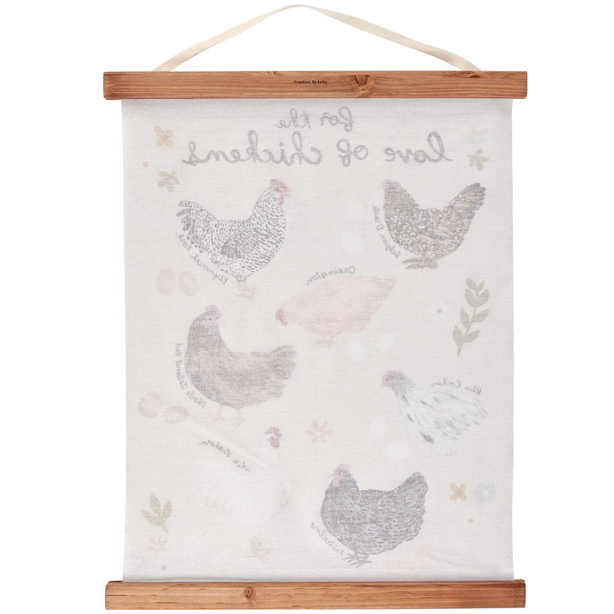 Charming Farmhouse Chicken Wall Decor - Hand-Illustrated Canvas Art for Home