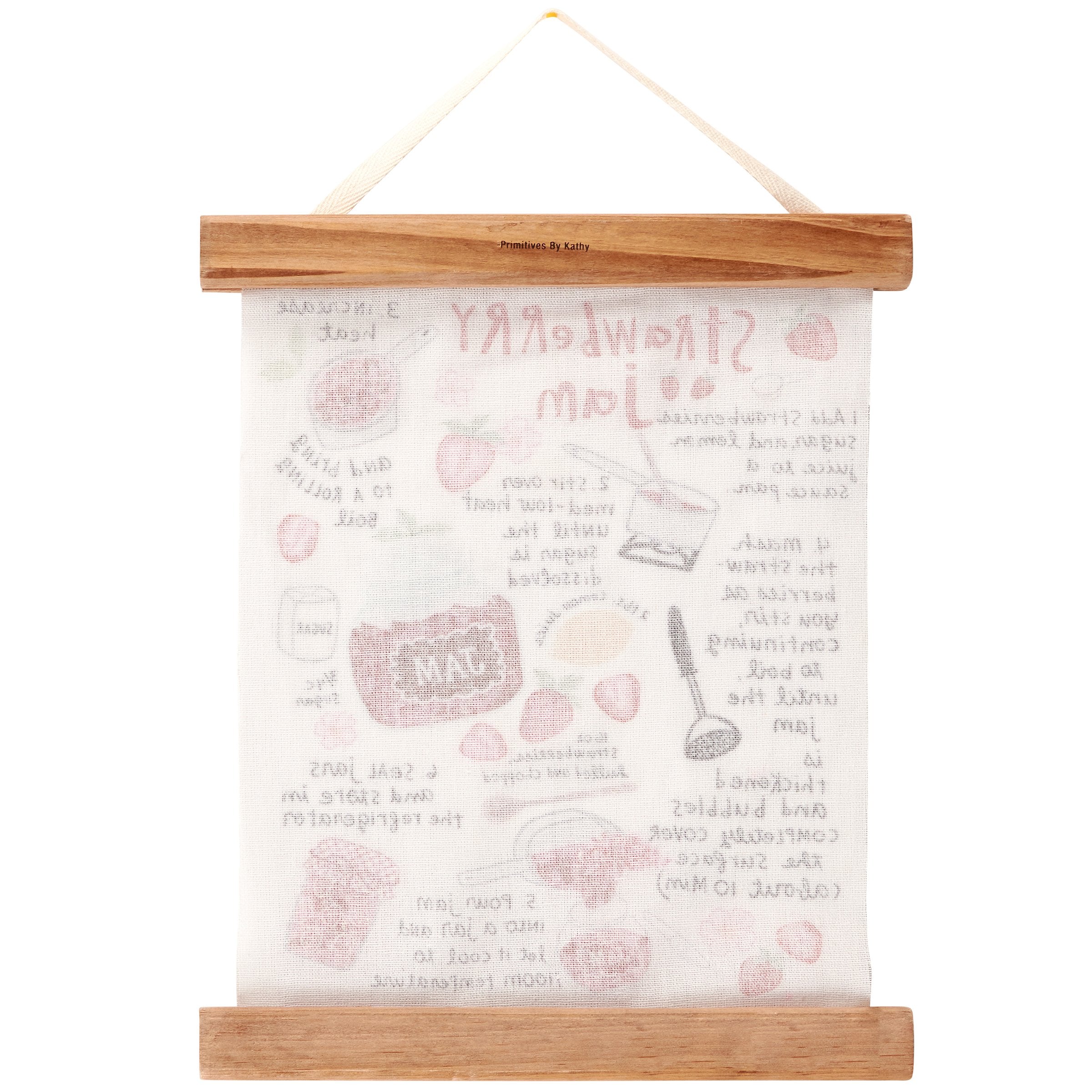 Rustic Farmhouse Strawberry Jam Recipe Canvas Wall Decor Kitchen Art