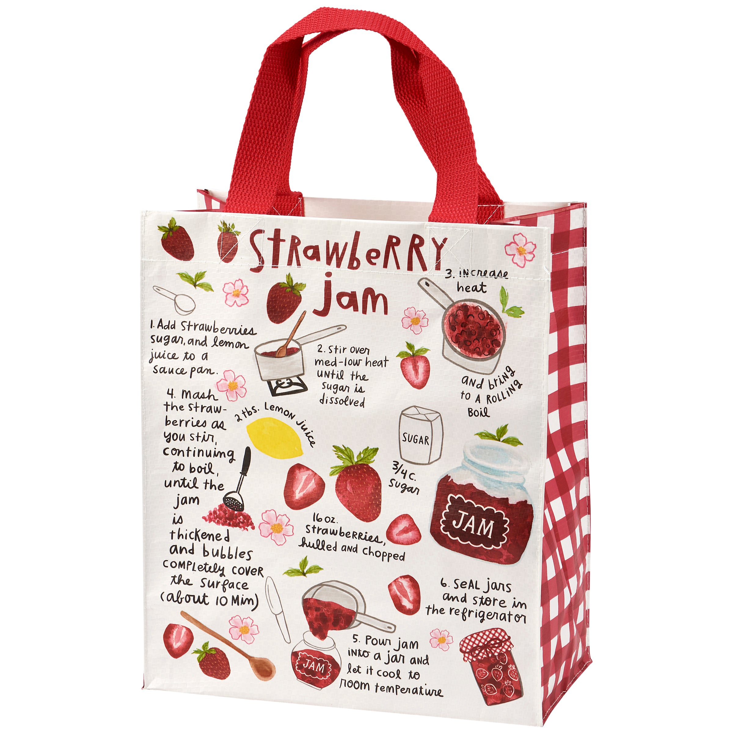 Charming Recipe Inspired Eco-Friendly Bread & Jam Daily Tote Bag