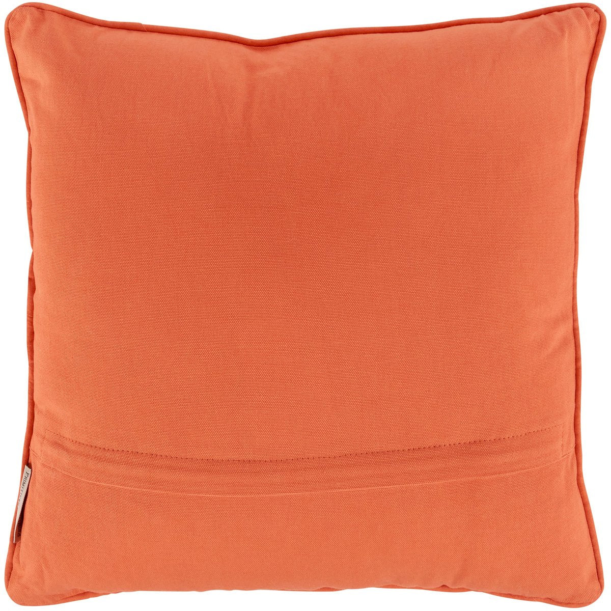 Charming Folk Art Pink Blossom Decorative Throw Pillow with Embroidered Details