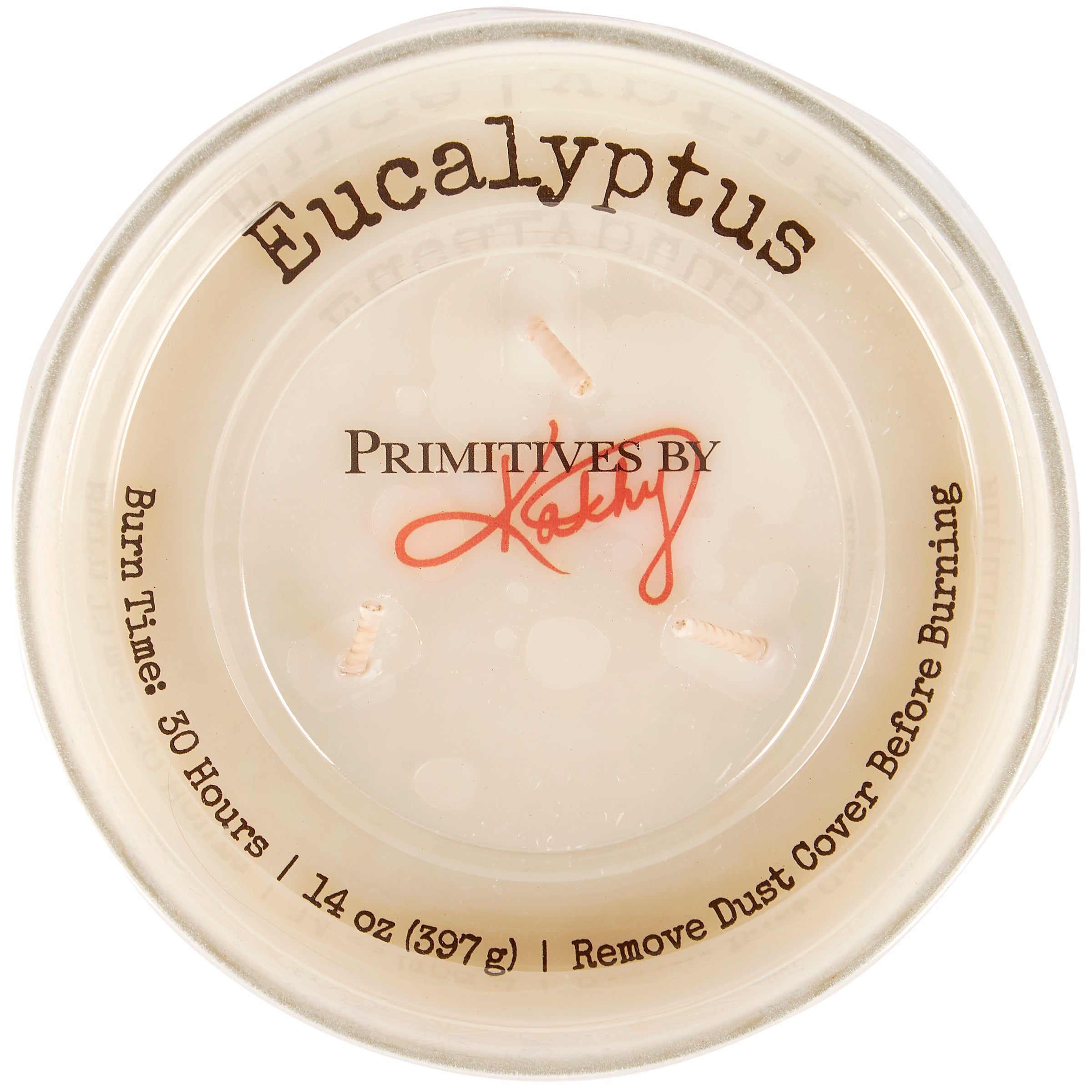 Whimsical Folk Art Caterpillar Floral Candle with Eucalyptus Scented Soy Wax