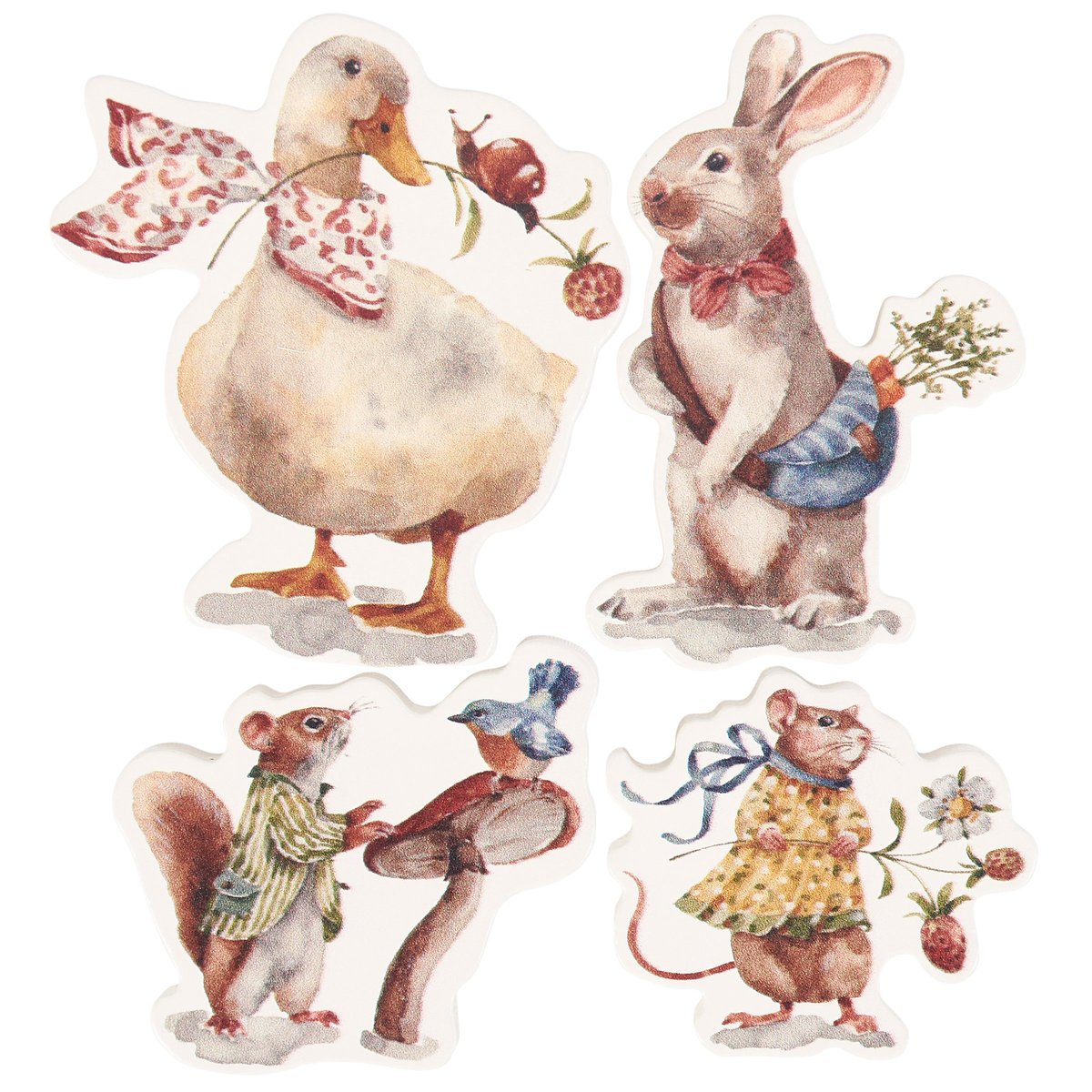 Charming Wooden Garden Friends Chunky Puzzle for Toddlers - Educational Animal Play