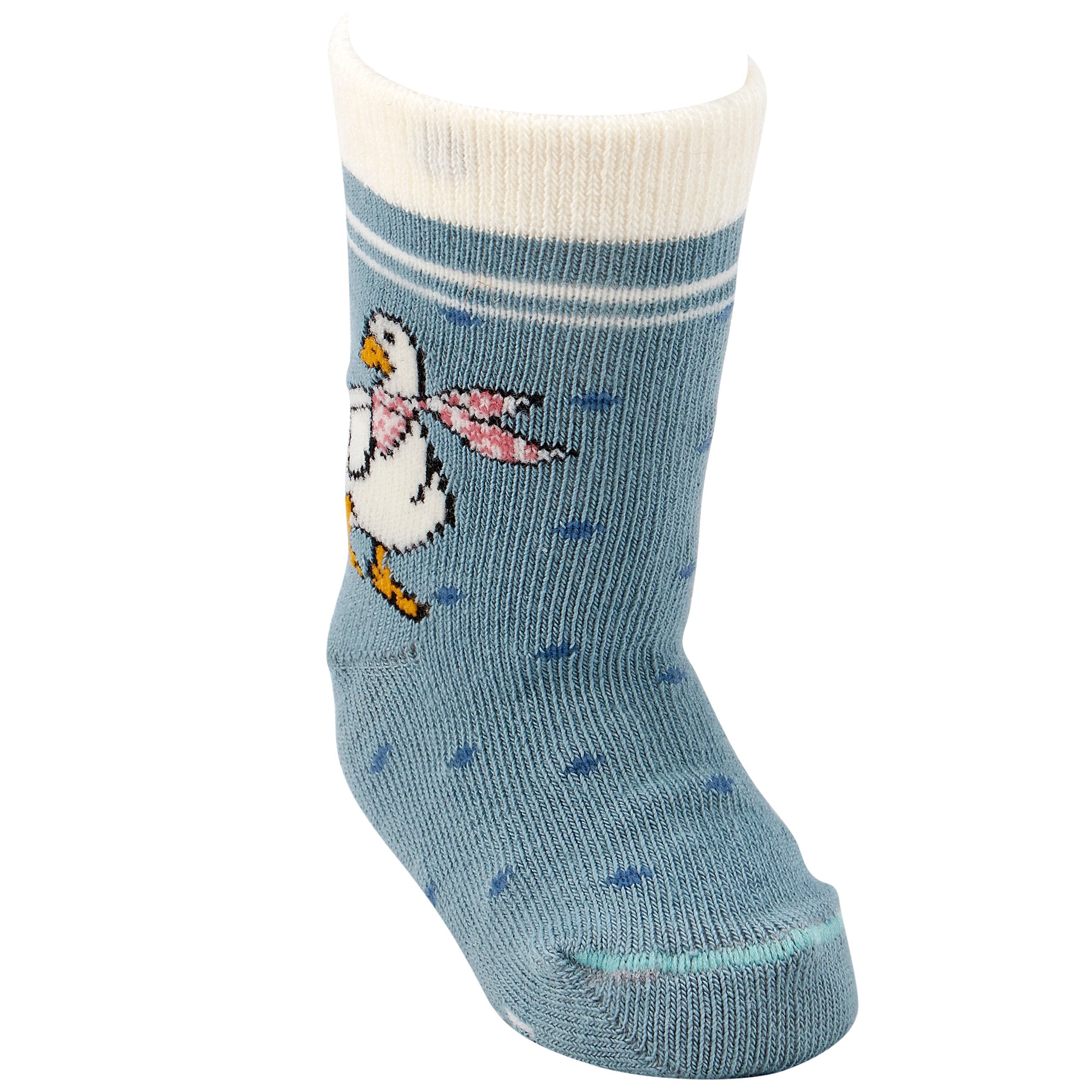 Cozy Garden Friends Baby Sock Set - 3 Pairs, Cotton-Blend, 6-12 Months