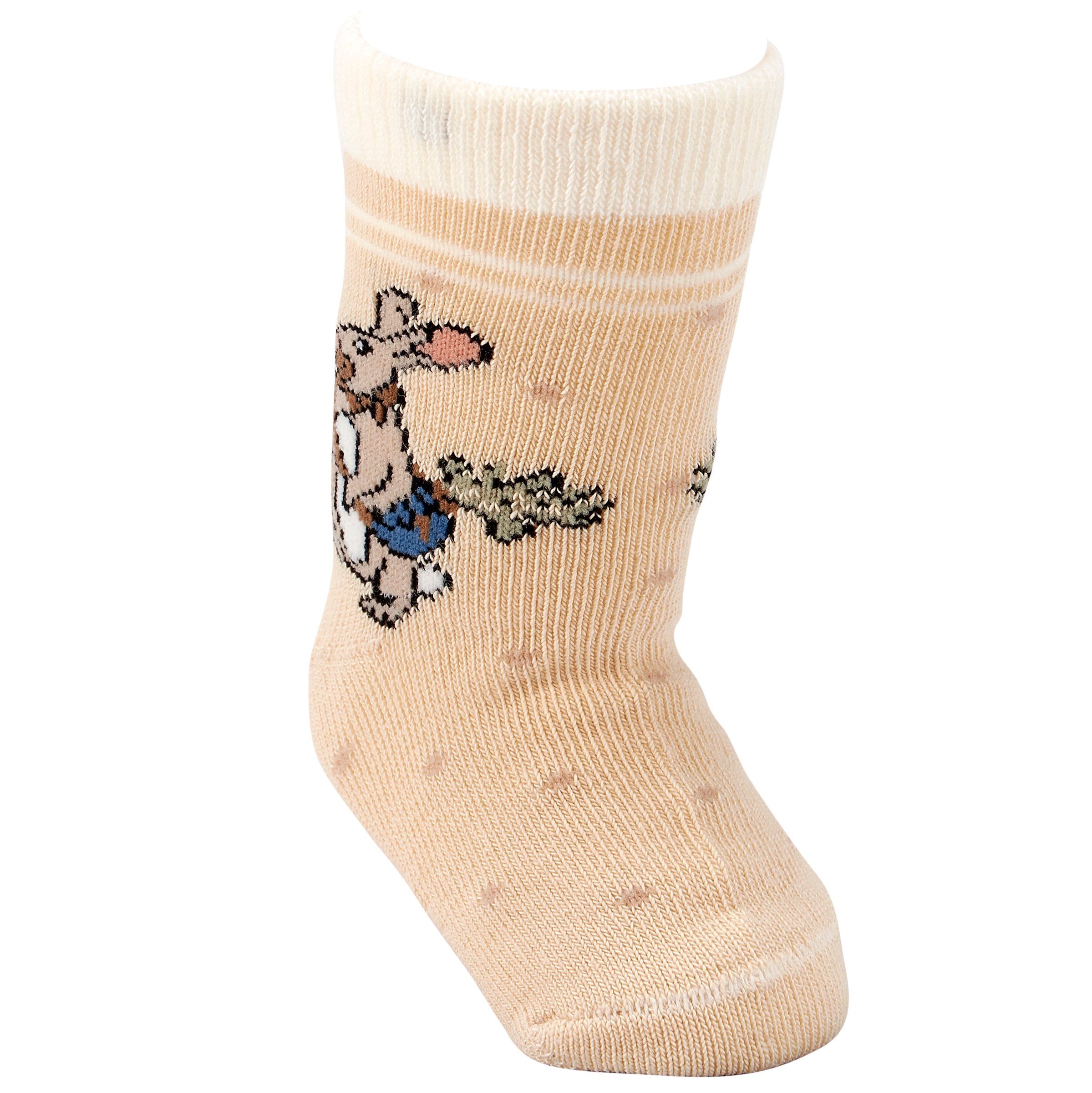 Cozy Garden Friends Baby Sock Set - 3 Pairs, Cotton-Blend, 6-12 Months