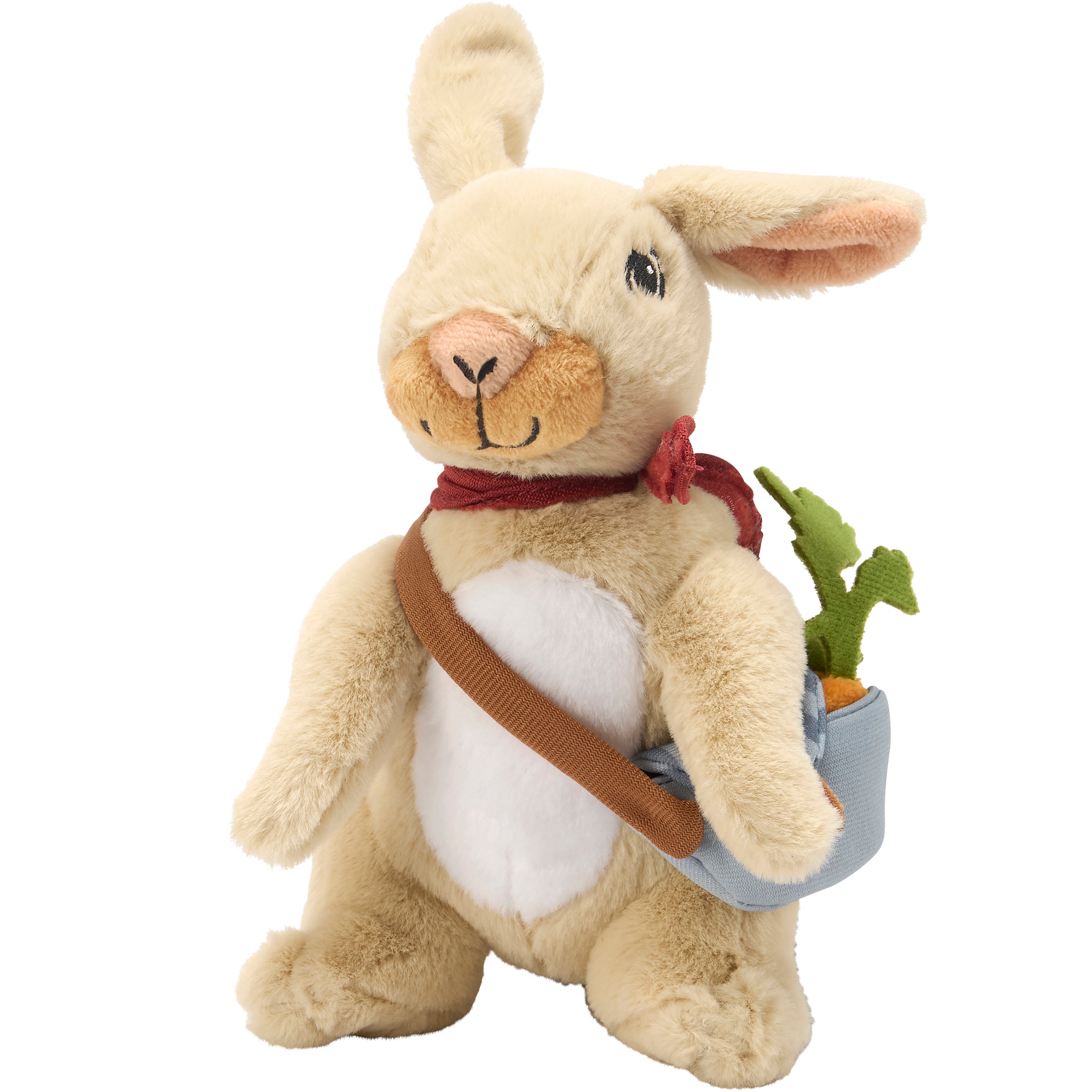 Charming Garden Bunny Rabbit Softie Plush Toy with Embroidered Details