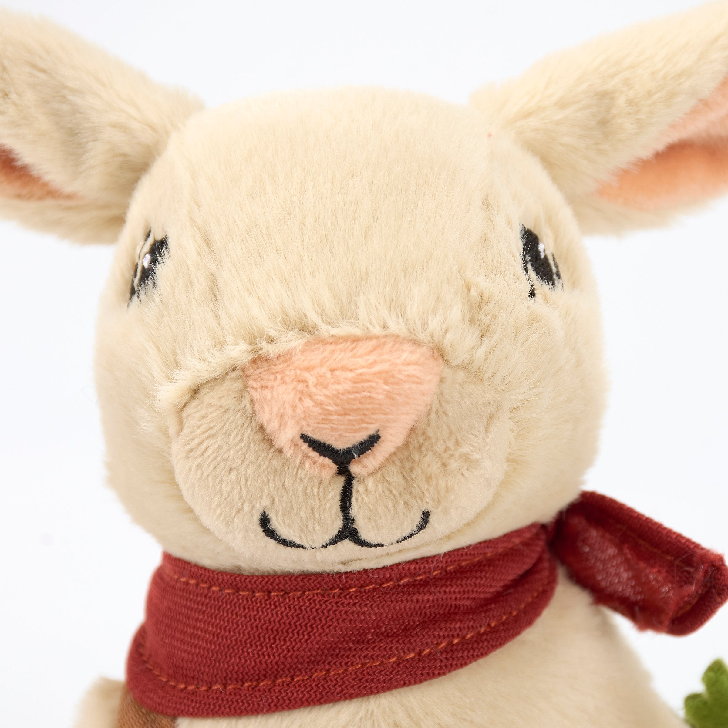 Charming Garden Bunny Rabbit Softie Plush Toy with Embroidered Details