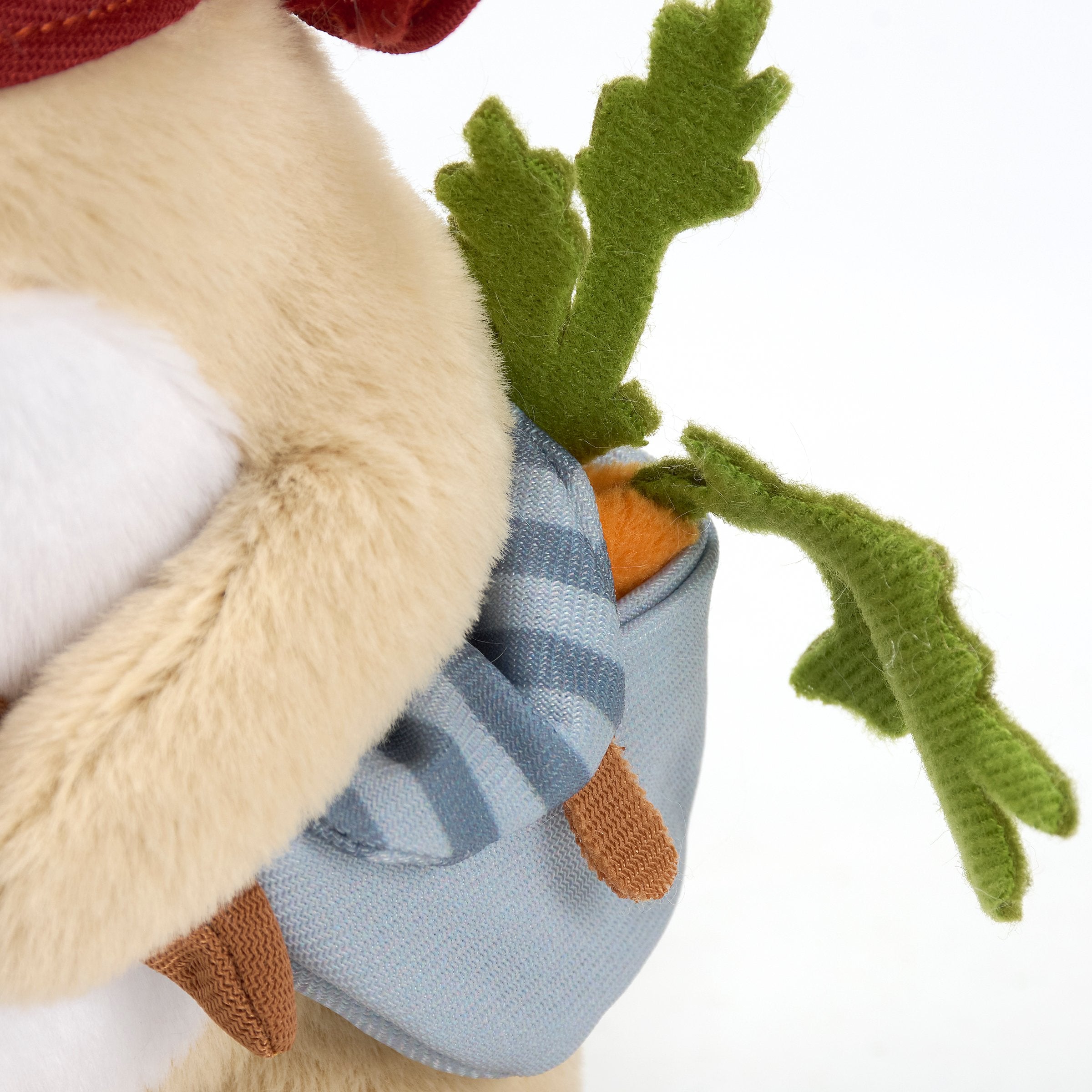 Charming Garden Bunny Rabbit Softie Plush Toy with Embroidered Details