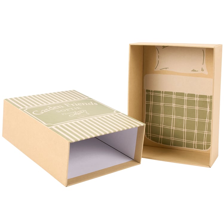 Charming Garden Bunny Rabbit Softie Plush Toy with Embroidered Details